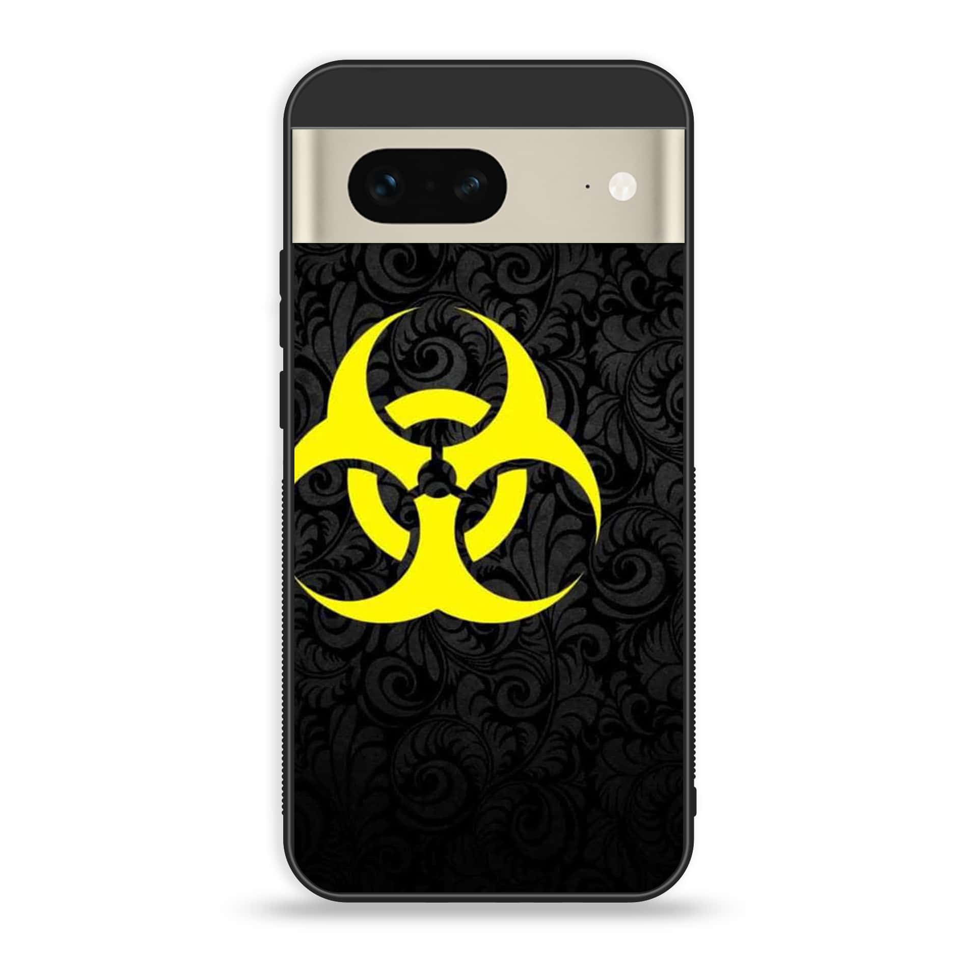 Google Pixel 7 - Biohazard Sign Series - Premium Printed Glass soft Bumper shock Proof Case