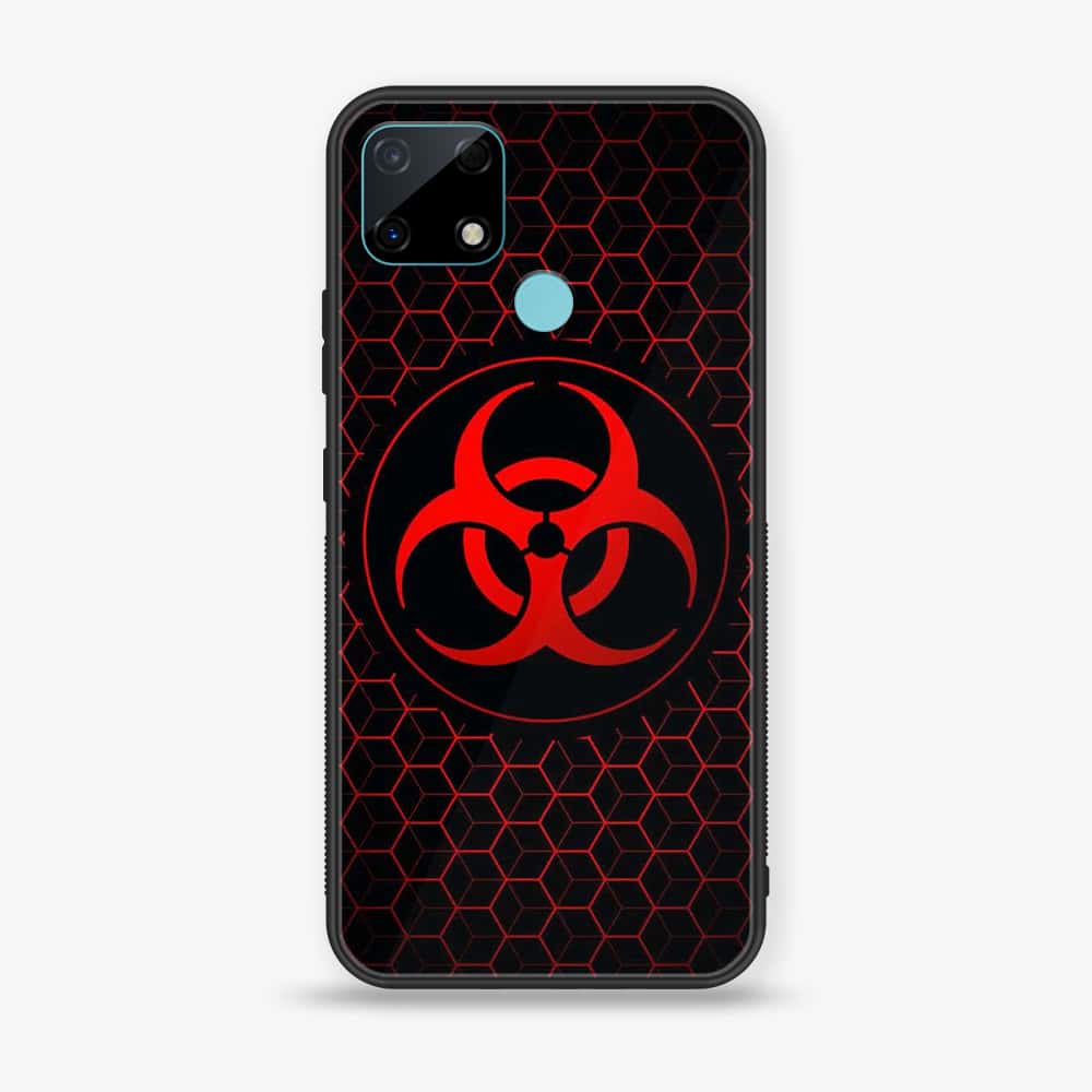 Realme C25 - Biohazard Sign Series - Premium Printed Glass soft Bumper shock Proof Case