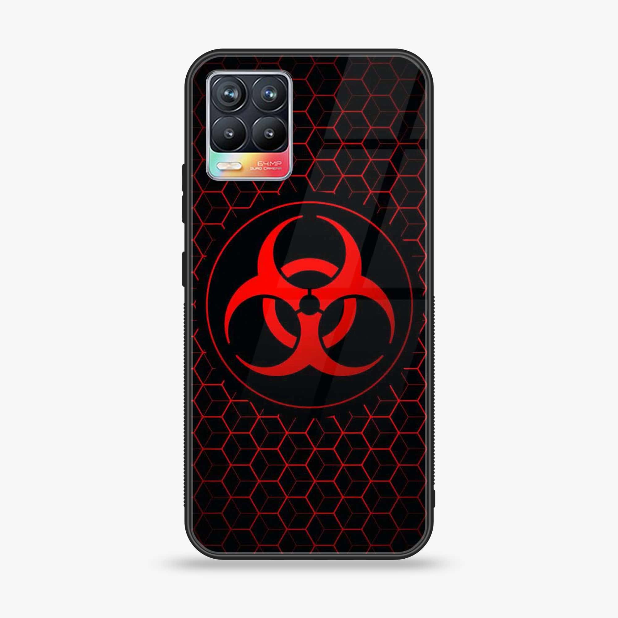 Realme 8 - Biohazard Sign Series - Premium Printed Glass soft Bumper shock Proof Case