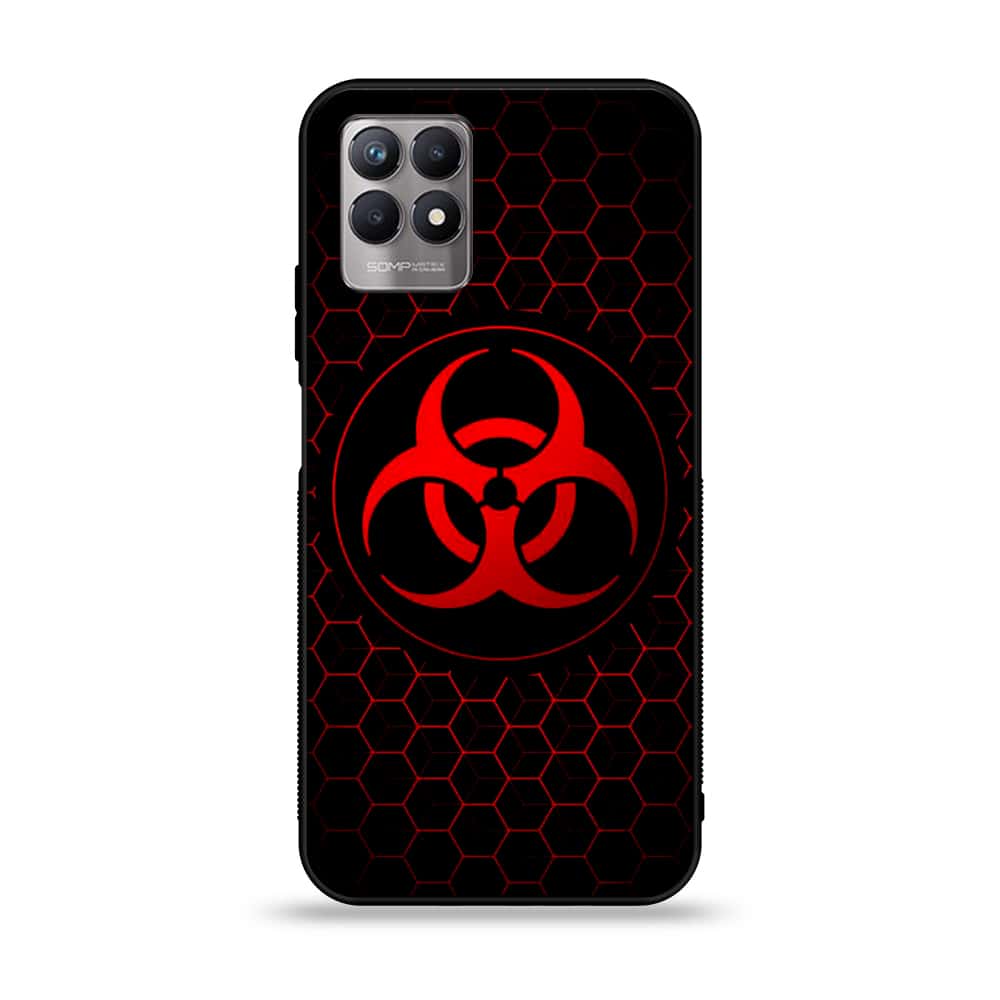 Realme 8i - Biohazard Sign Series - Premium Printed Glass soft Bumper shock Proof Case