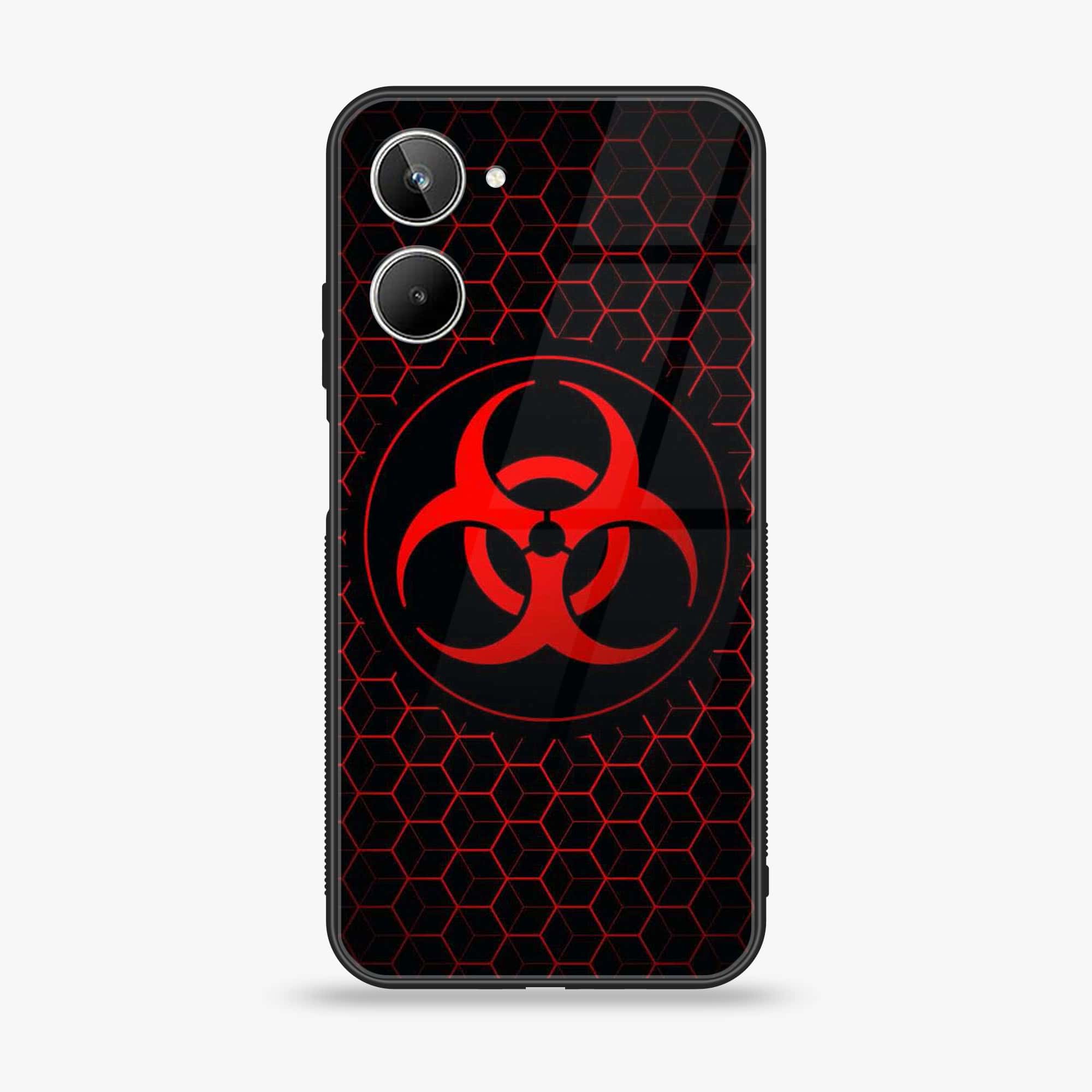Realme 10 4G - Biohazard Sign Series - Premium Printed Glass soft Bumper shock Proof Case