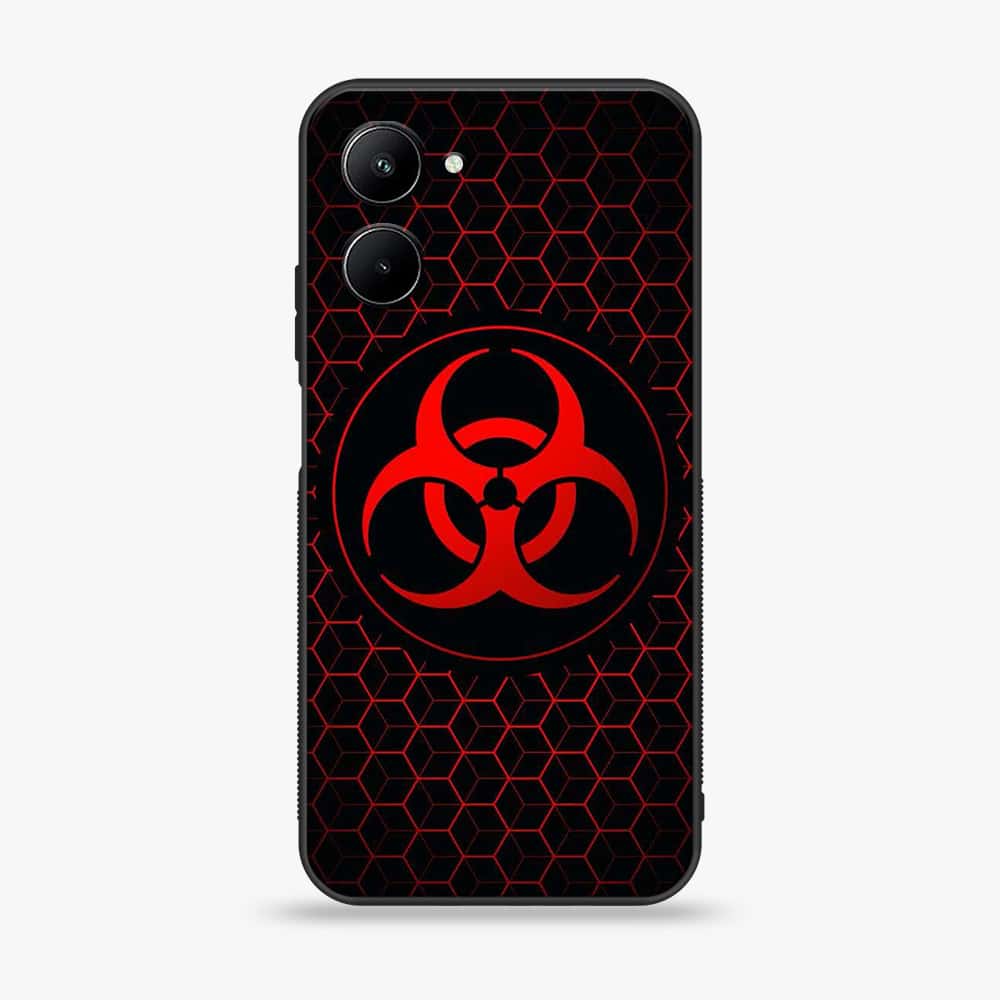 Realme C33 - Biohazard Sign Series - Premium Printed Glass soft Bumper shock Proof Case
