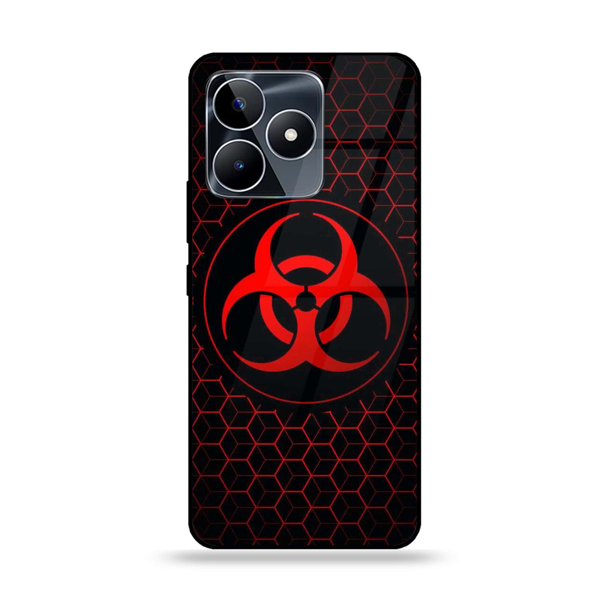 Realme C51 - Biohazard Sign Series - Premium Printed Glass soft Bumper shock Proof Case