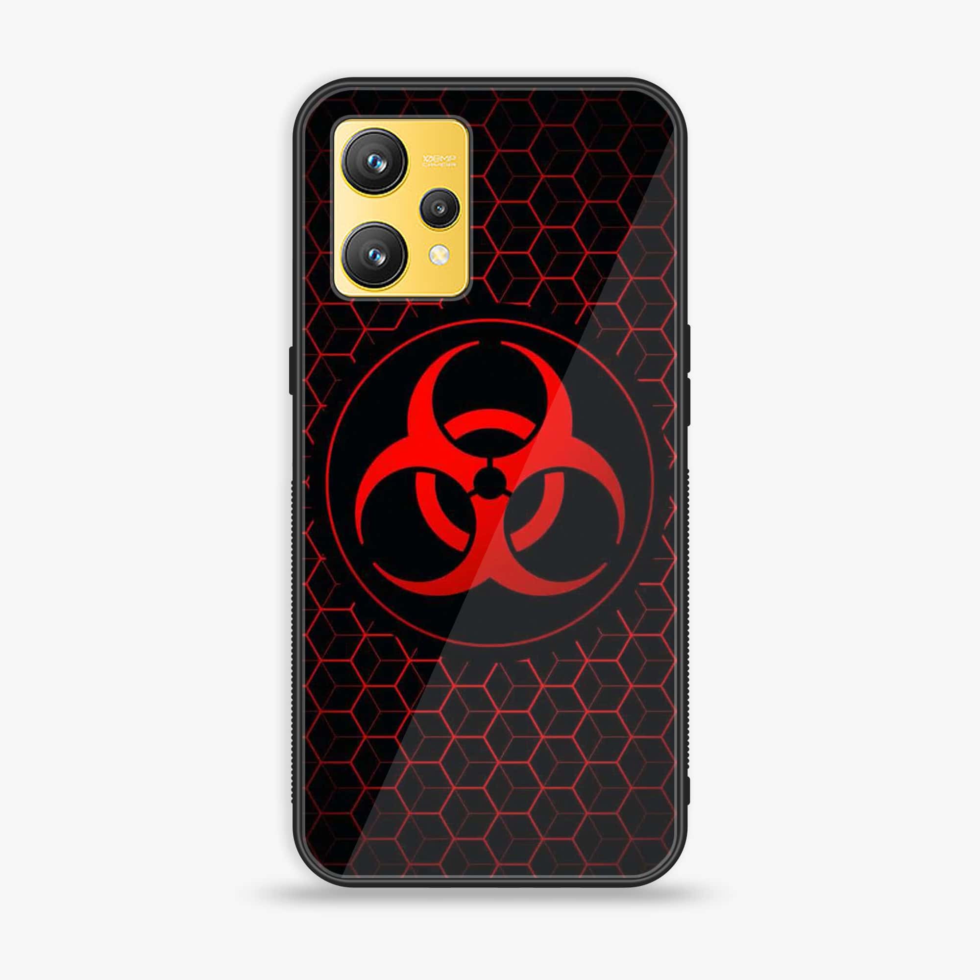 Realme 9 - Biohazard Sign Series - Premium Printed Glass soft Bumper shock Proof Case