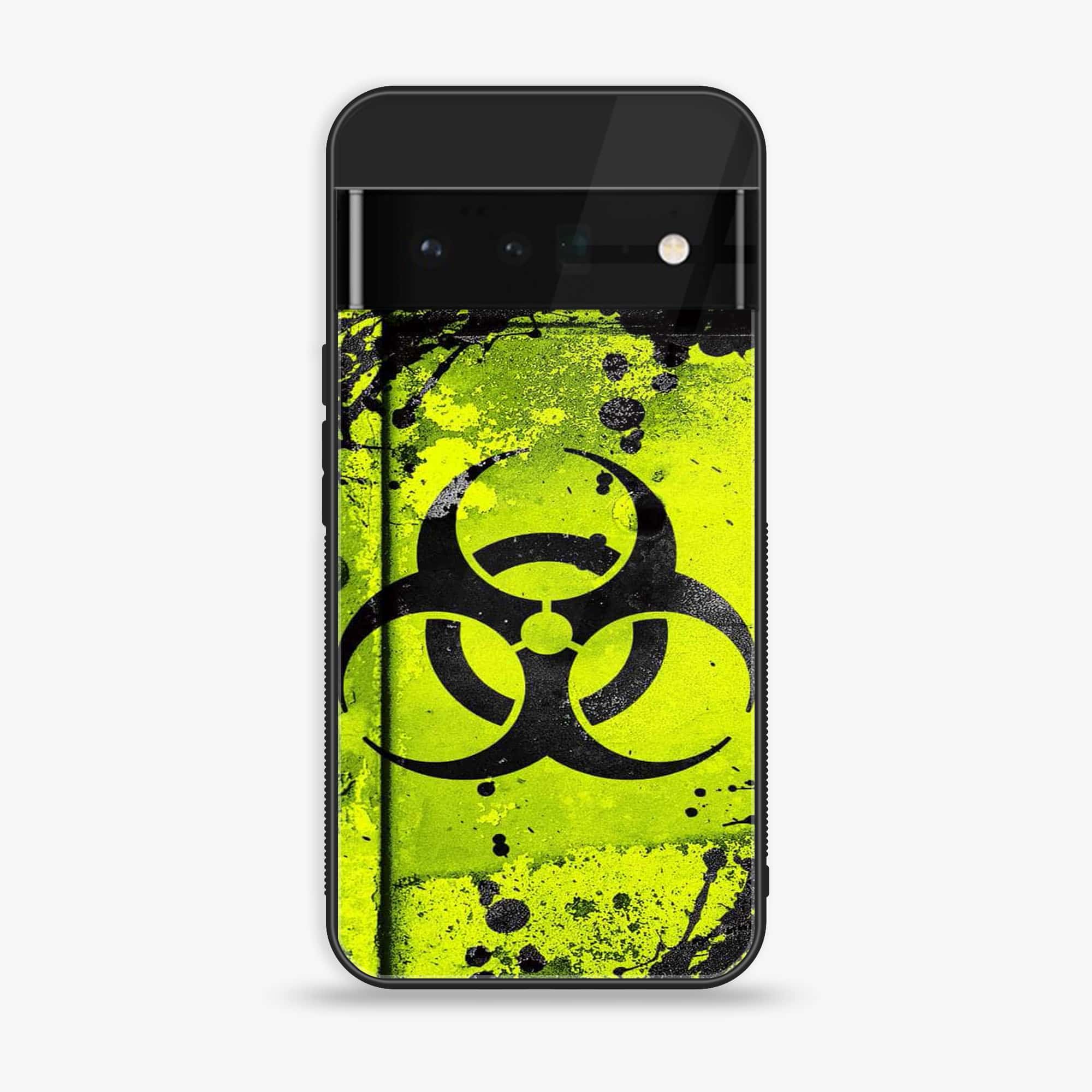 Google Pixel 6 - Biohazard Sign Series - Premium Printed Glass soft Bumper shock Proof Case