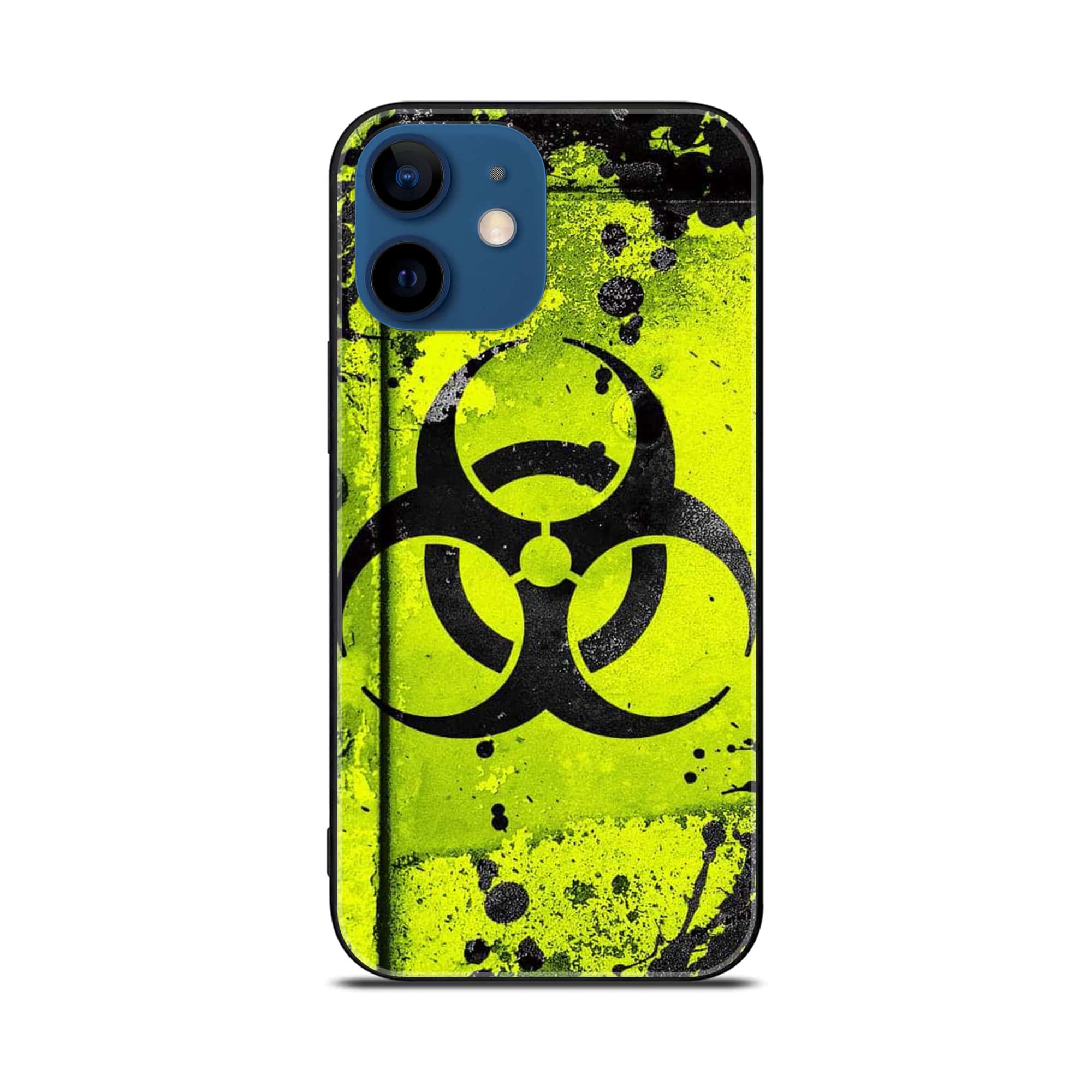 iPhone 12 Mini Biohazard Sign  Premium Printed Glass soft Bumper shock Proof Case