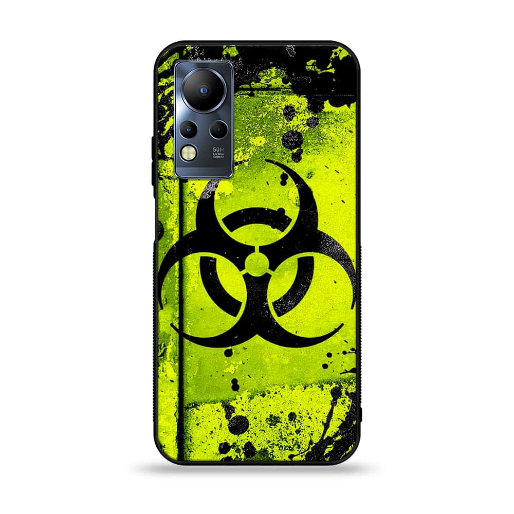 Infinix Note 12 G88 - Biohazard Sign Series - Premium Printed Glass soft Bumper shock Proof Case