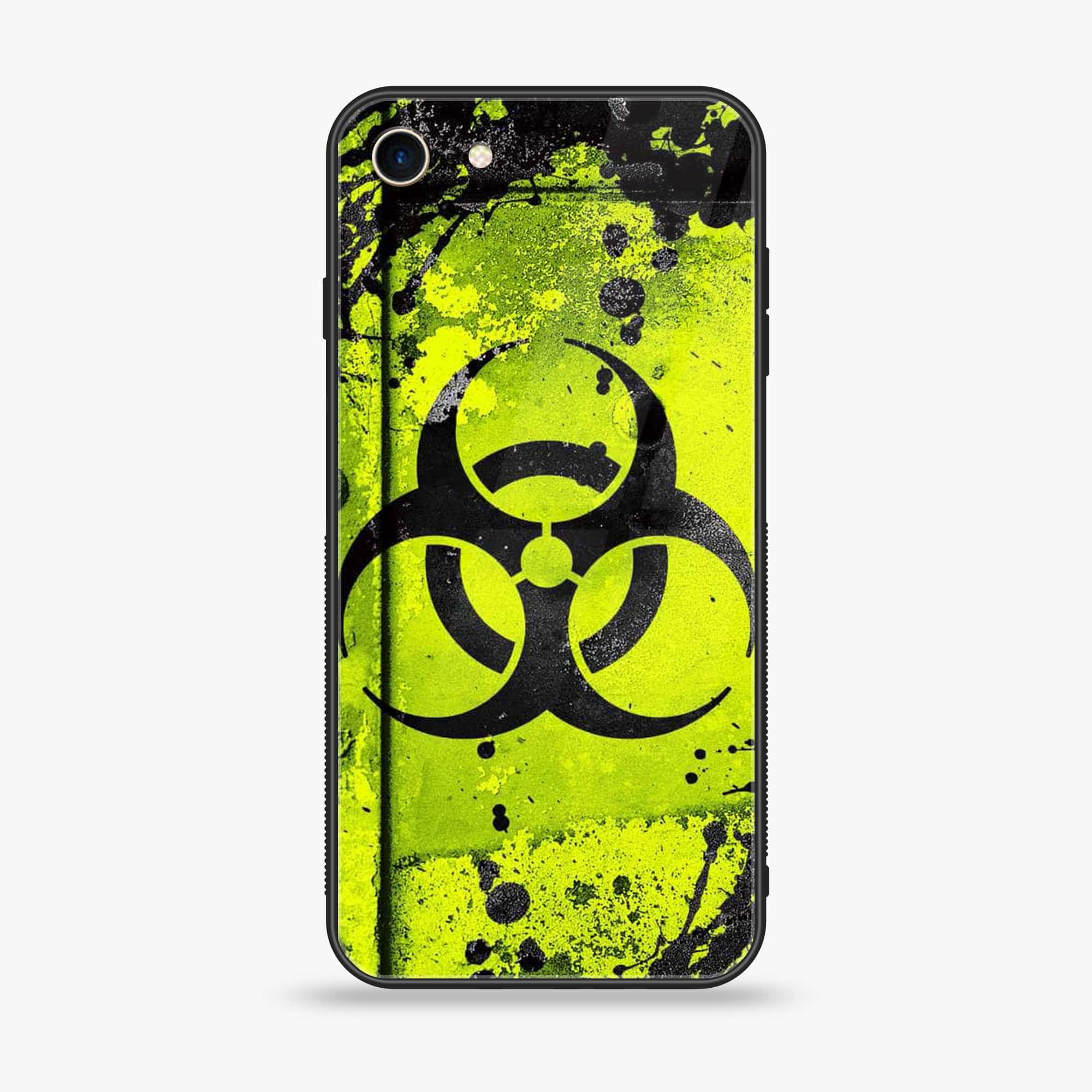iPhone SE 2022 - Biohazard Sign Series - Premium Printed Glass soft Bumper shock Proof Case