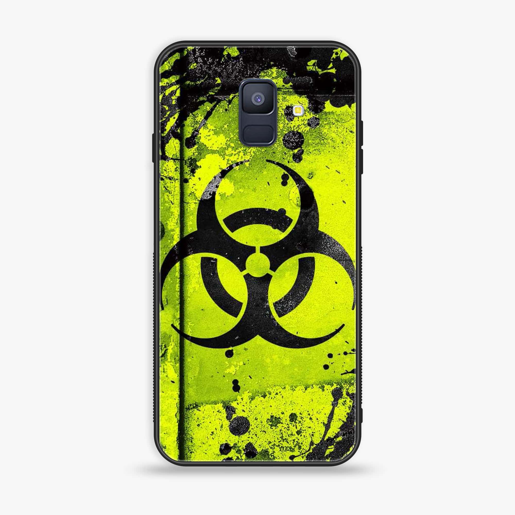 Samsung Galaxy A6 (2018) - Biohazard Sign Series - Premium Printed Glass soft Bumper shock Proof Case