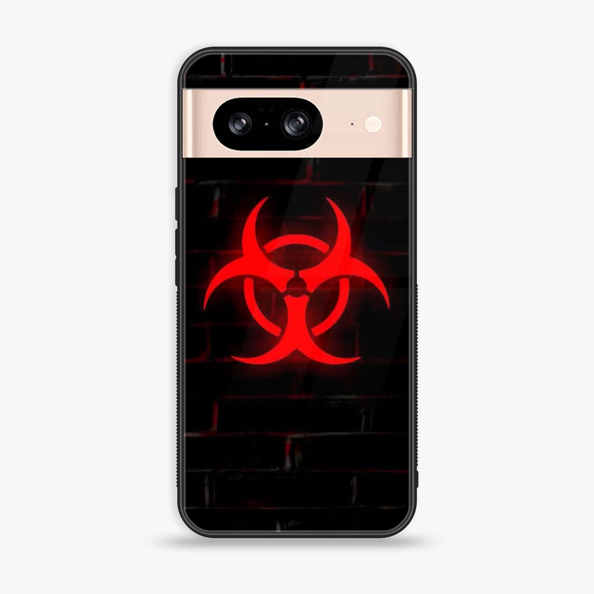 Google Pixel 8 - Biohazard Sign Series - Premium Printed Glass soft Bumper shock Proof Case
