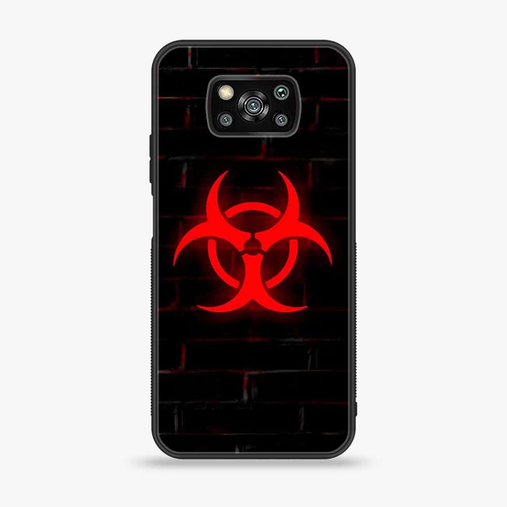 Xiaomi Poco X3 - Biohazard Sign Series - Premium Printed Glass soft Bumper shock Proof Case