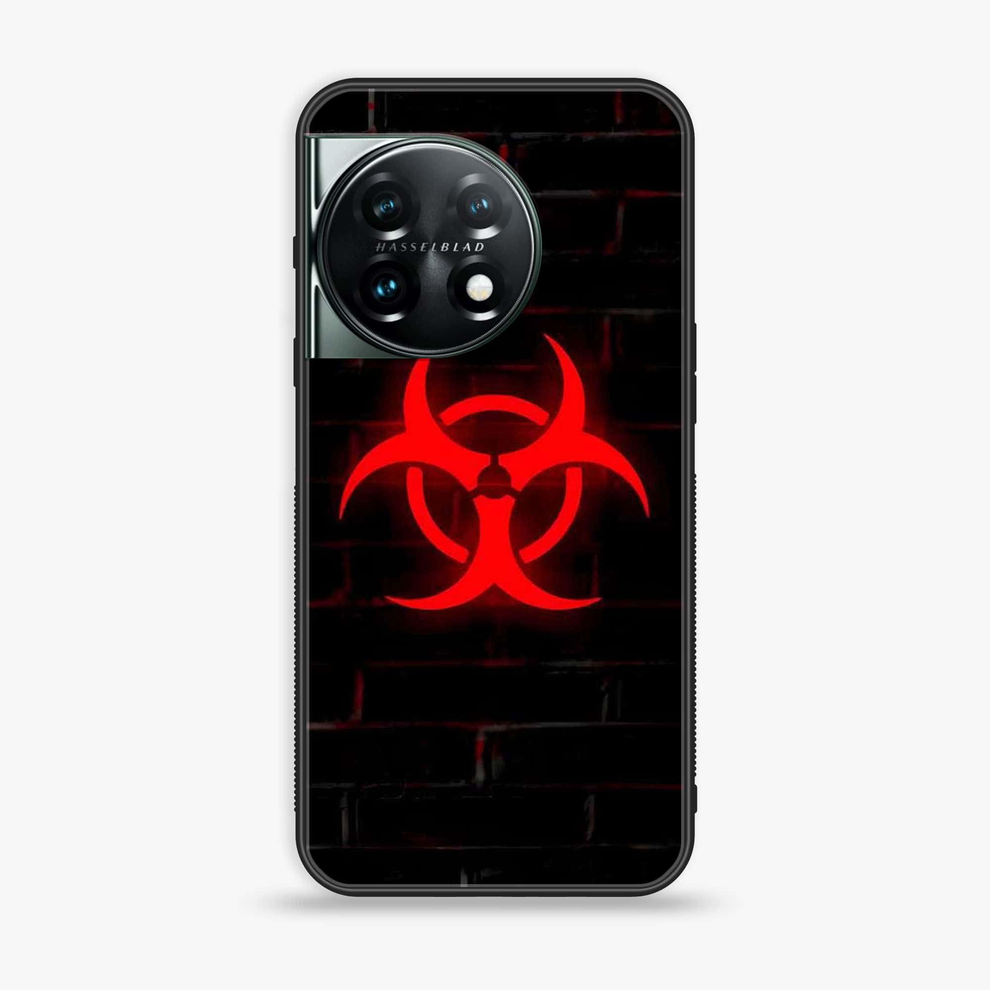 OnePlus 11R  - Biohazard Sign Series - Premium Printed Glass soft Bumper shock Proof Case