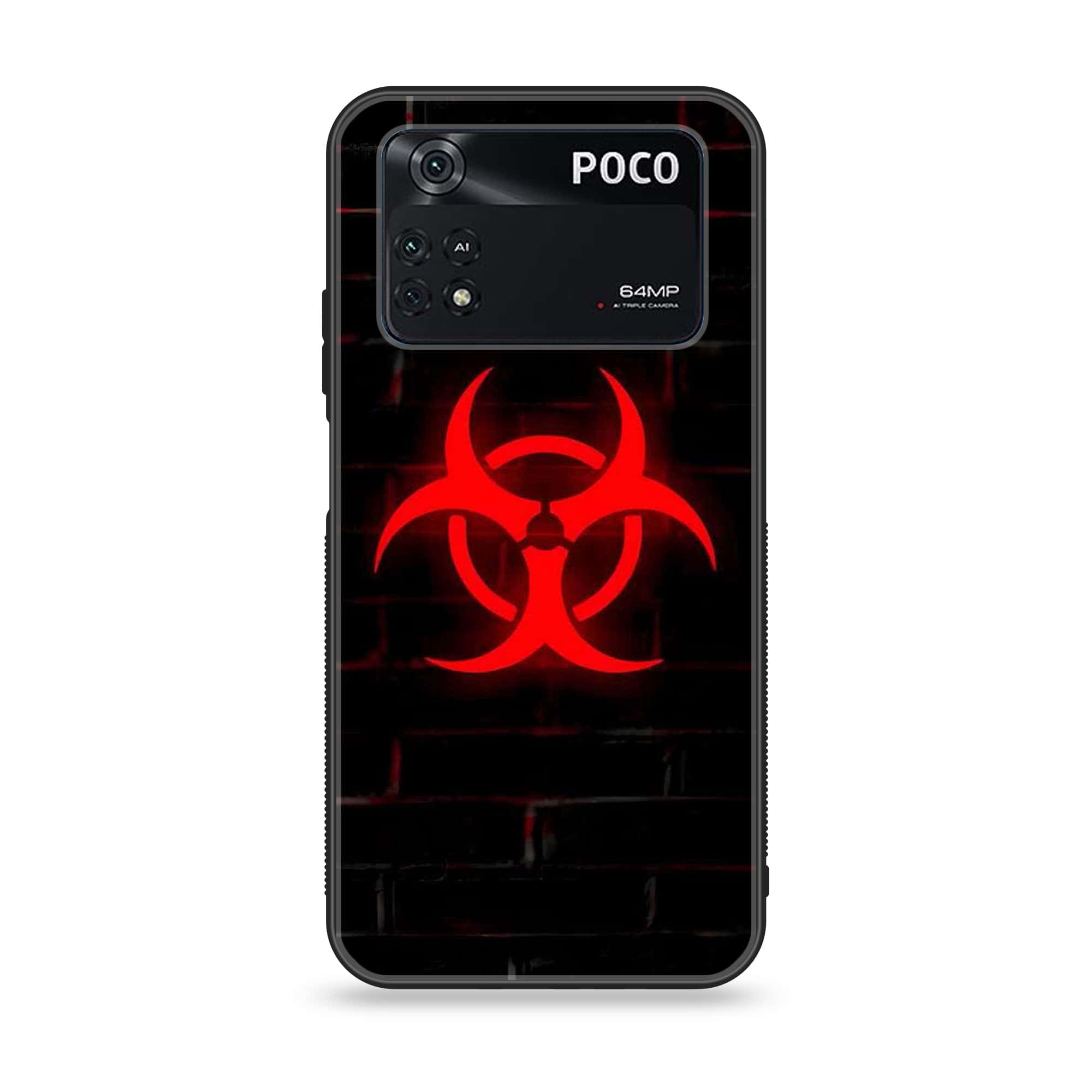 Xiaomi Poco M4 Pro 4G - Biohazard Sign Series - Premium Printed Glass soft Bumper shock Proof Case