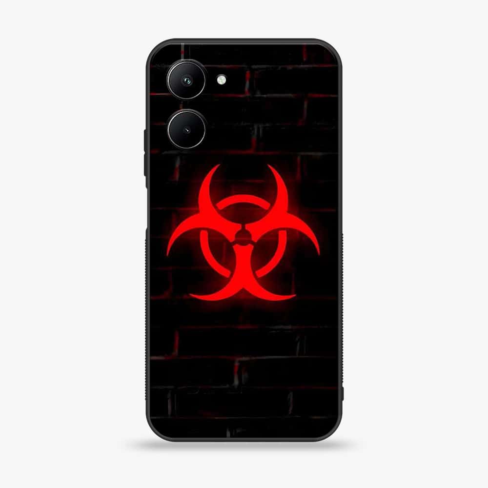 Realme C33 - Biohazard Sign Series - Premium Printed Glass soft Bumper shock Proof Case