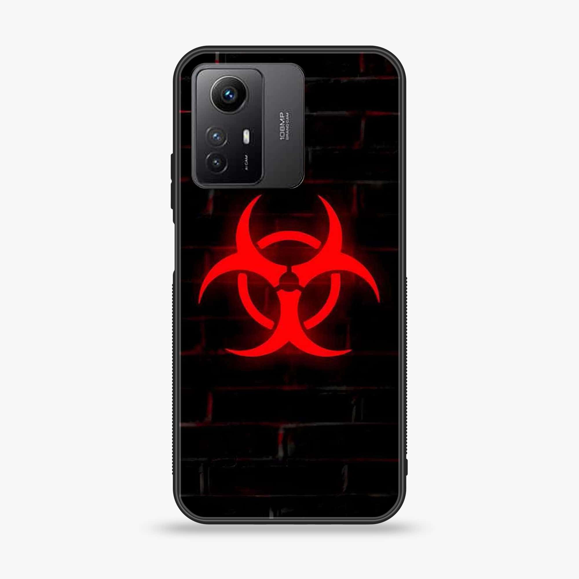 Xiaomi Redmi Note 12S - Biohazard Sign Series - Premium Printed Glass soft Bumper shock Proof Case