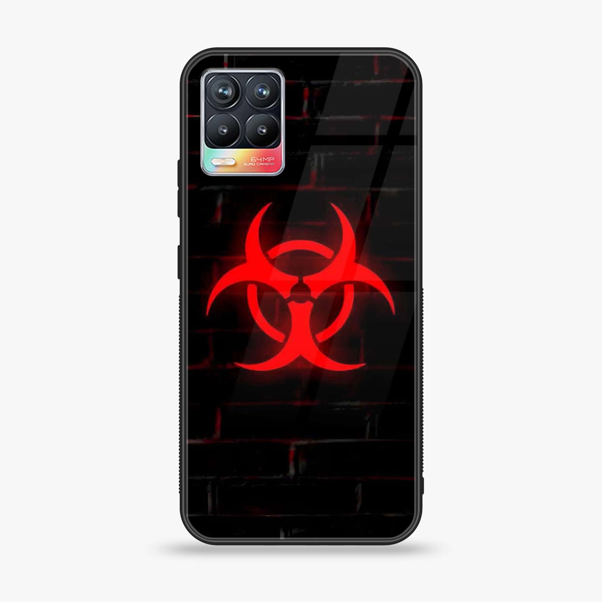 Realme 8 - Biohazard Sign Series - Premium Printed Glass soft Bumper shock Proof Case