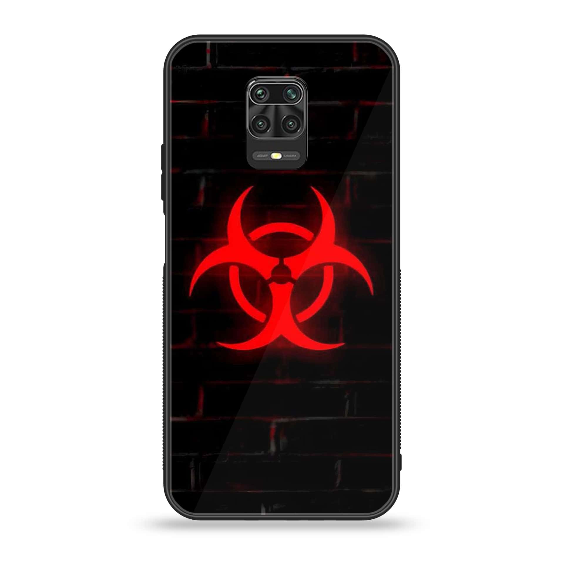 Xiaomi Redmi Note 9S - Biohazard Sign Series - Premium Printed Glass soft Bumper shock Proof Case