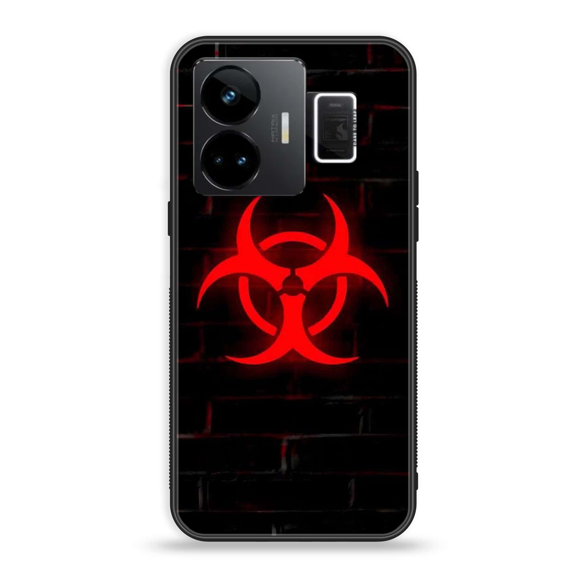 Realme GT3 - Biohazard Sign Series - Premium Printed Glass soft Bumper shock Proof Case