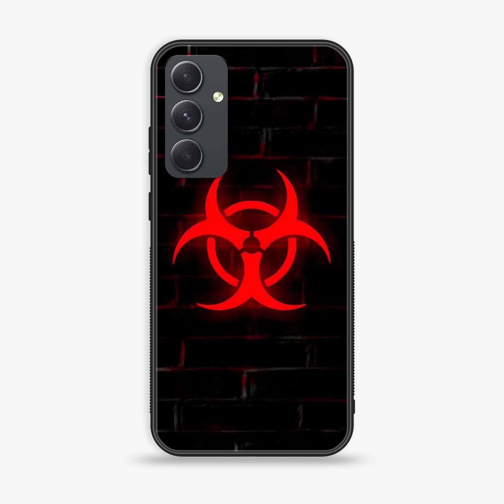 Samsung Galaxy A54 - Biohazard Sign Series - Premium Printed Glass soft Bumper shock Proof Case