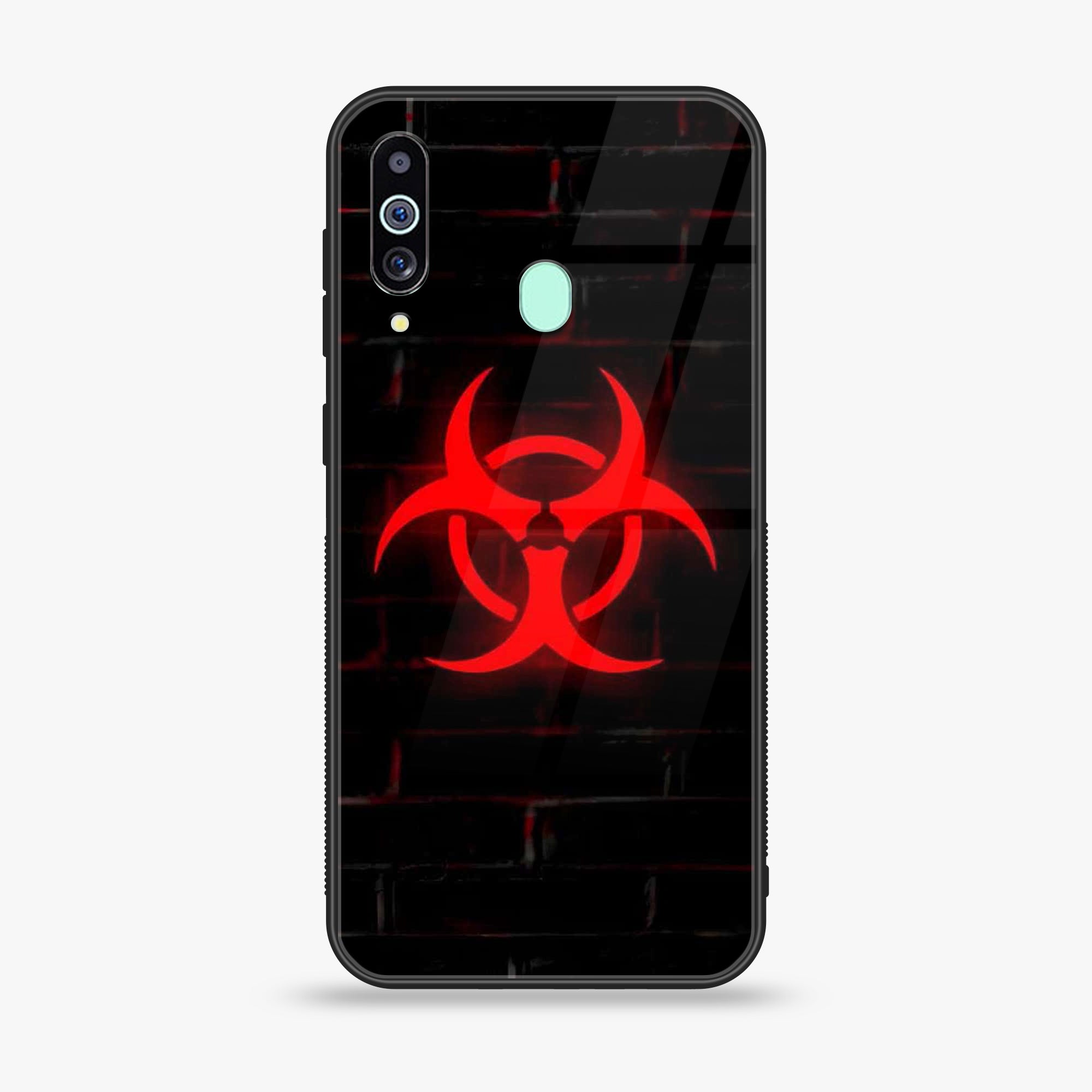 Samsung Galaxy M40s - Biohazard Sign Series - Premium Printed Glass soft Bumper shock Proof Case