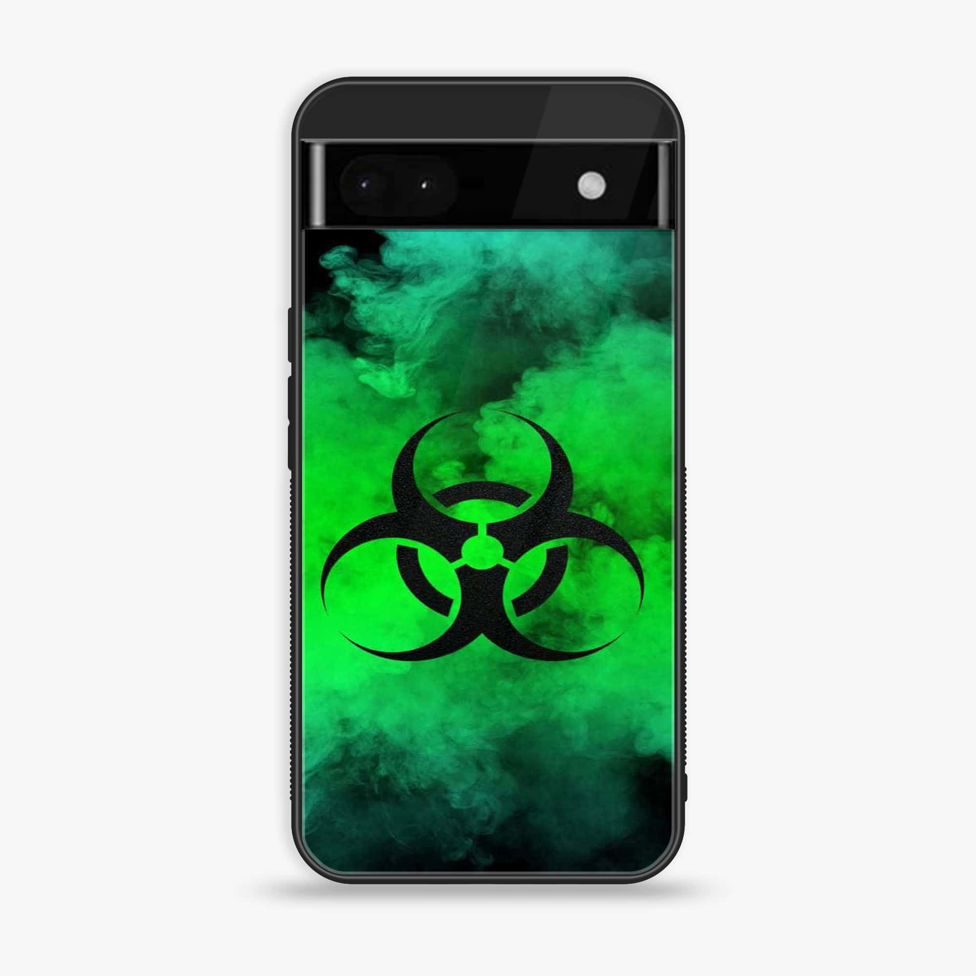 Google Pixel 6A - Biohazard Sign Series - Premium Printed Glass soft Bumper shock Proof Case