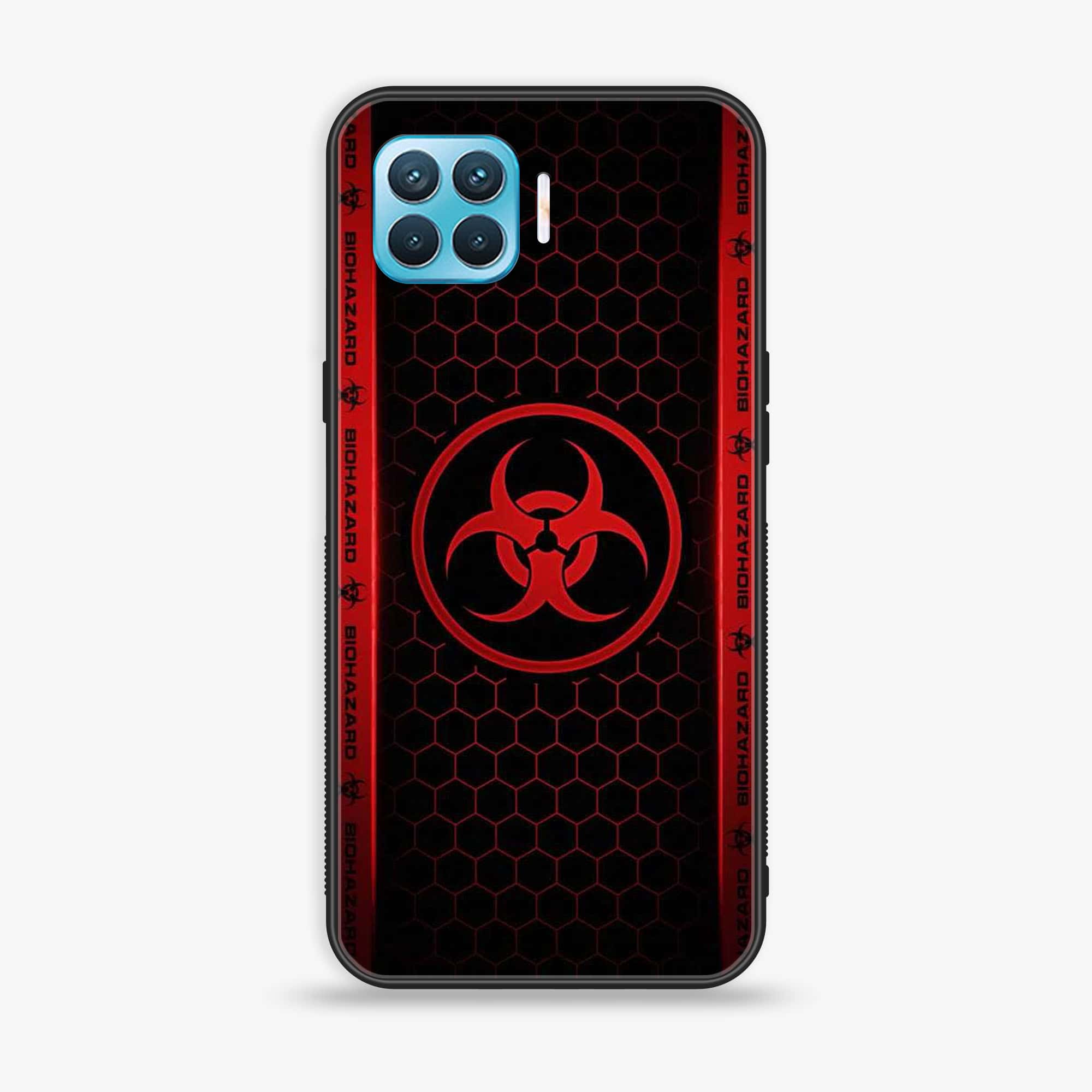 Oppo A93 4G - Biohazard Sign Series - Premium Printed Glass soft Bumper shock Proof Case