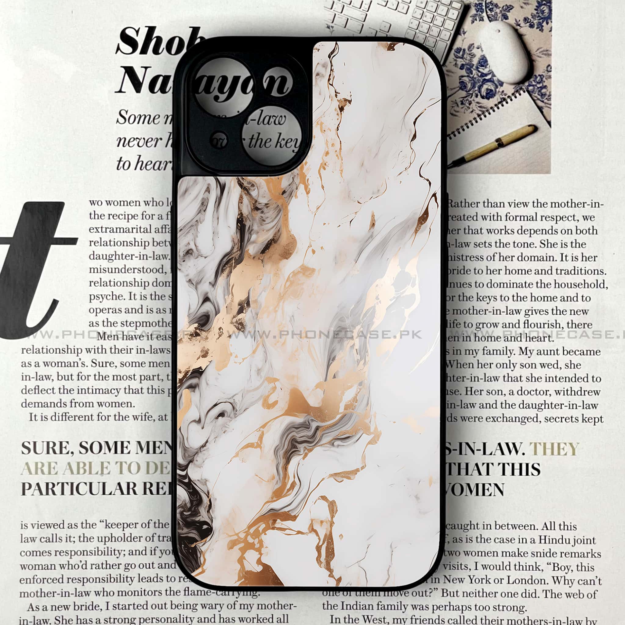 iPhone 13 Mini - Liquid Marble Series - Premium Printed Glass soft Bumper shock Proof Case