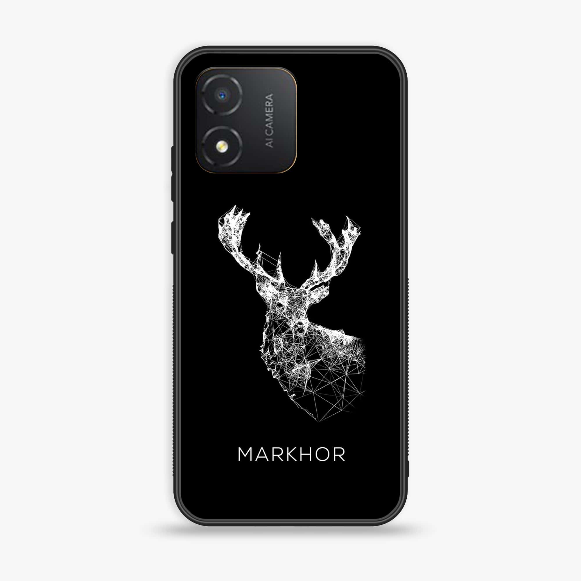 Honor X5 - Markhor Series - Premium Printed Glass soft Bumper shock Proof Case