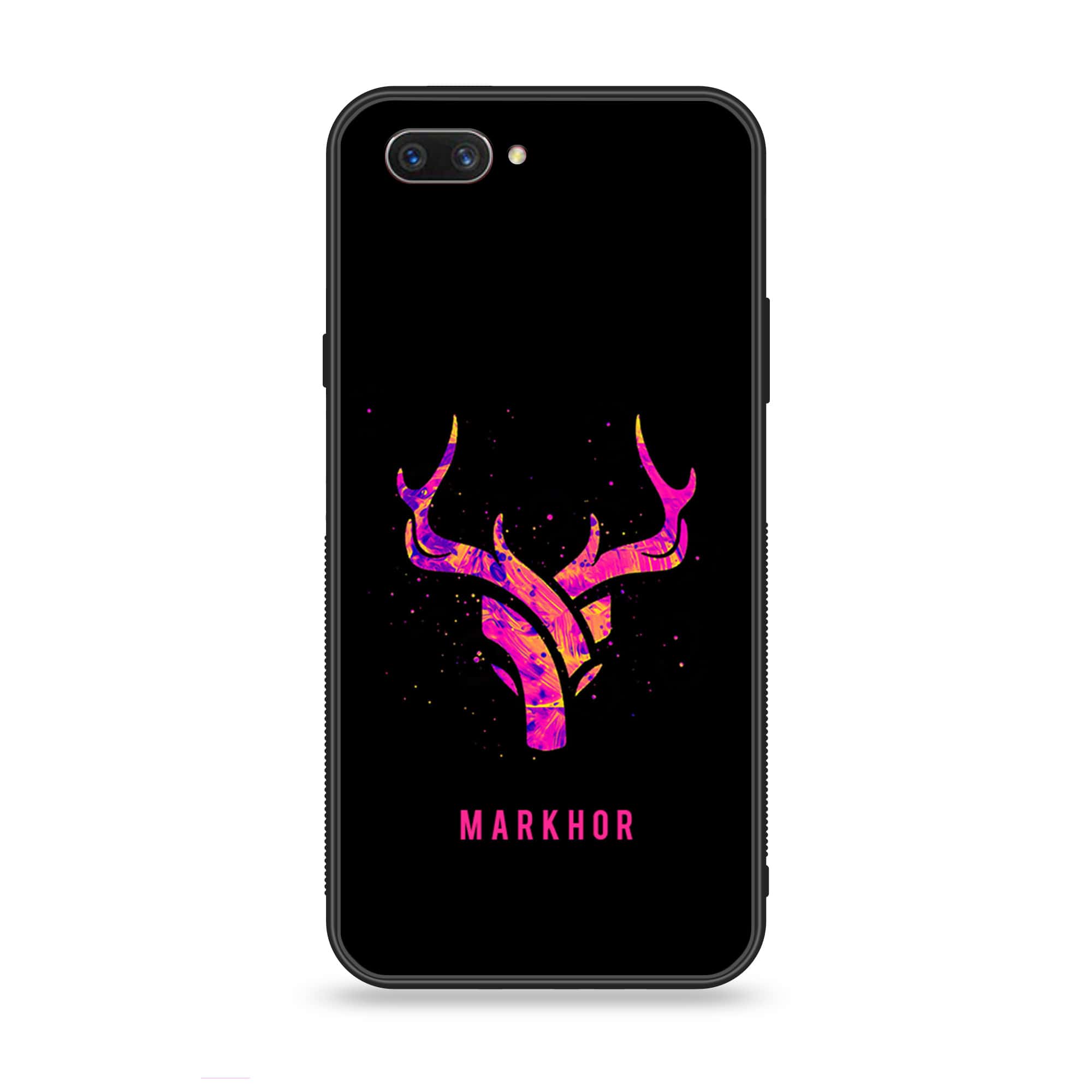 Oppo A3s - Markhor Series - Premium Printed Glass soft Bumper shock Proof Case