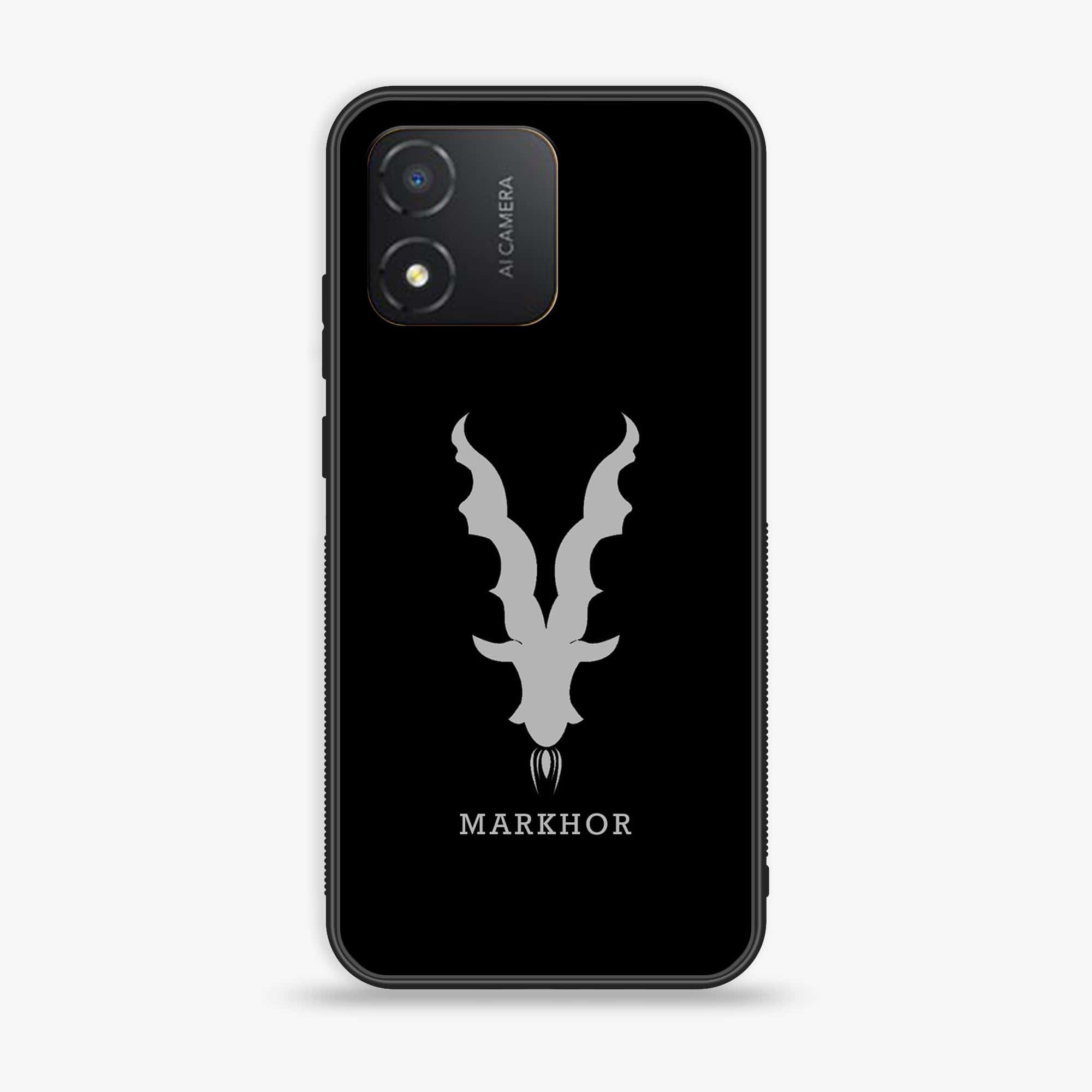 Honor X5 - Markhor Series - Premium Printed Glass soft Bumper shock Proof Case