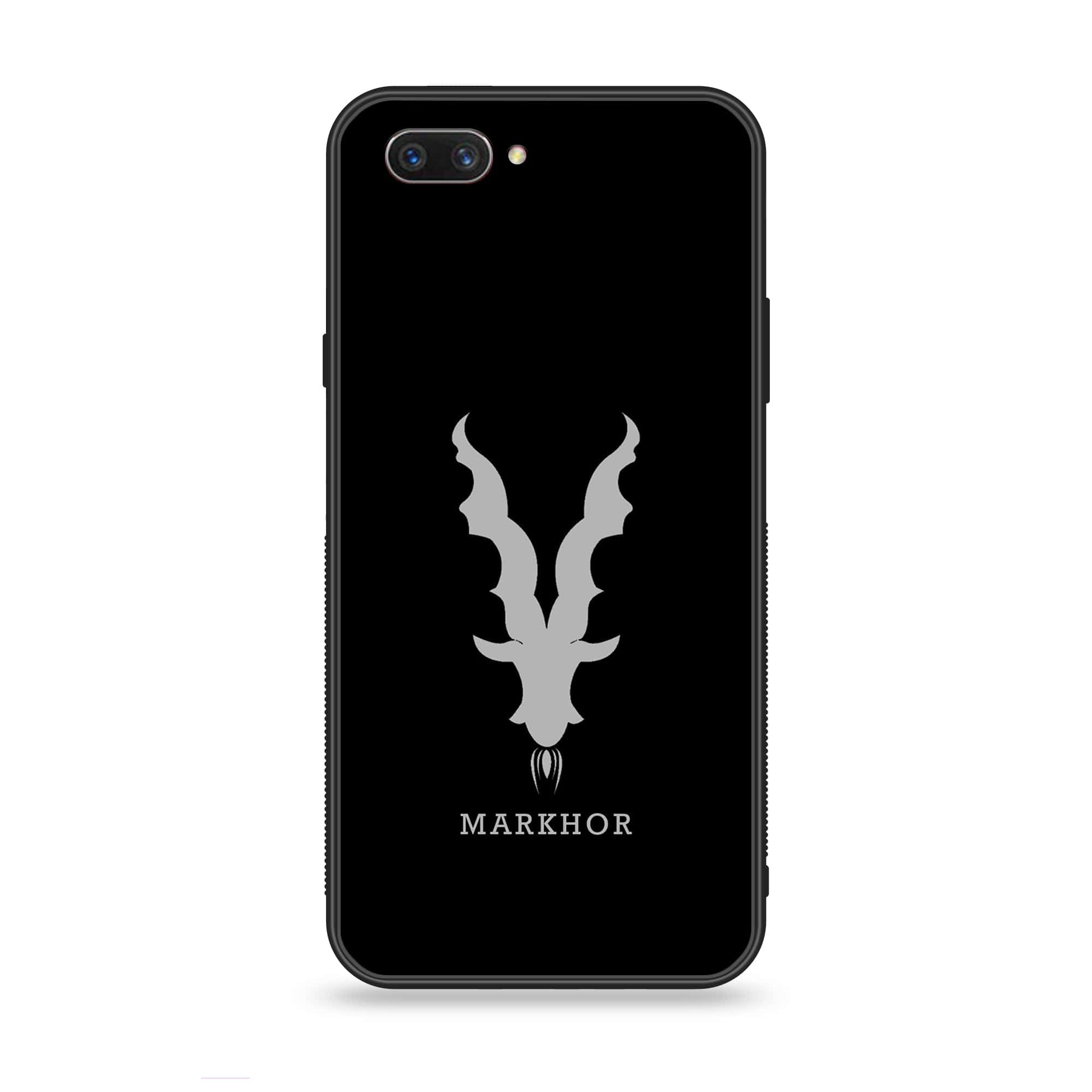 Oppo A3s - Markhor Series - Premium Printed Glass soft Bumper shock Proof Case