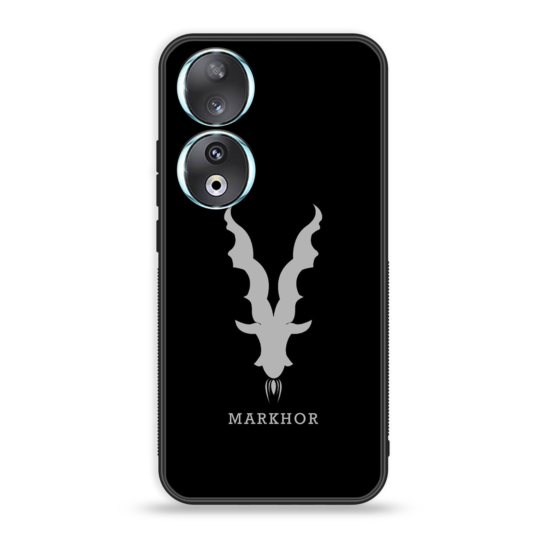 Huawei Honor 90 - Markhor Series - Premium Printed Glass soft Bumper shock Proof Case