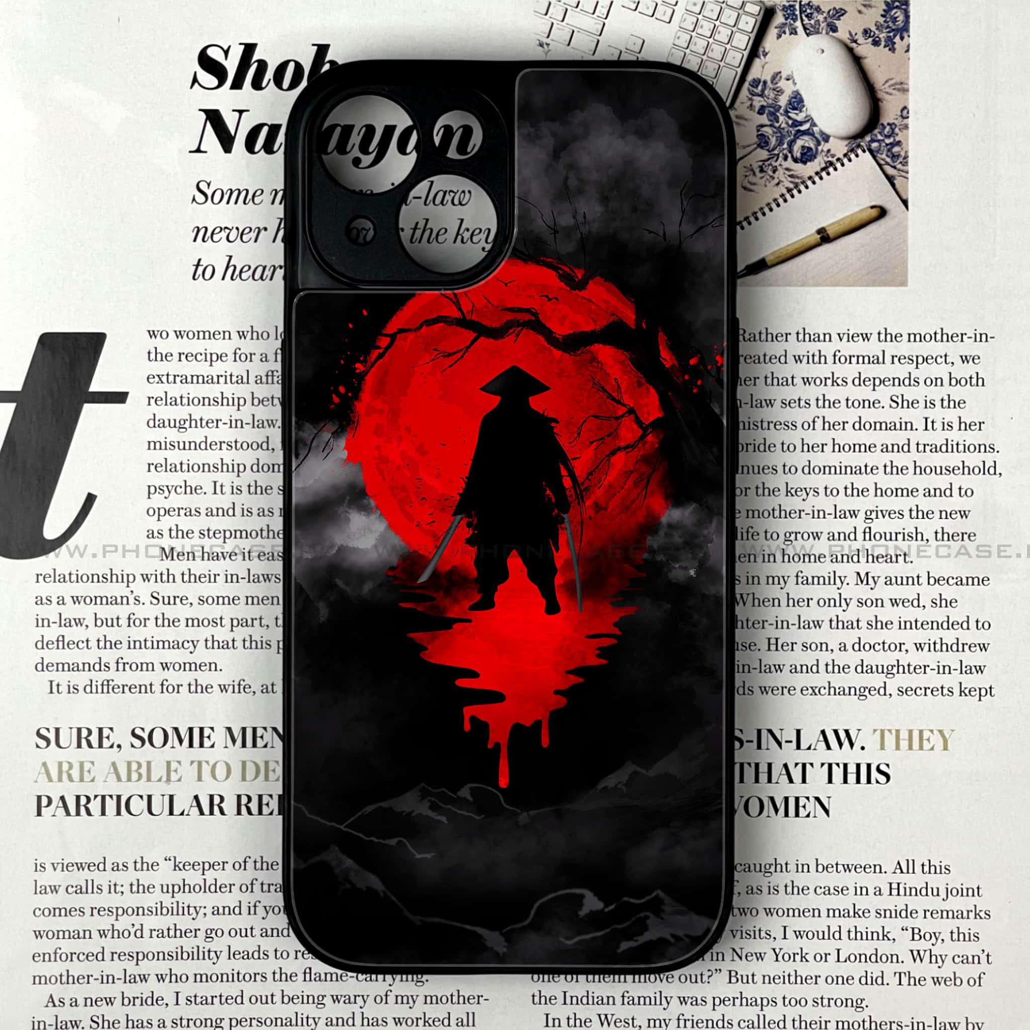 iPhone 13 Mini - Ninja series - Premium Printed Glass soft Bumper shock Proof Case