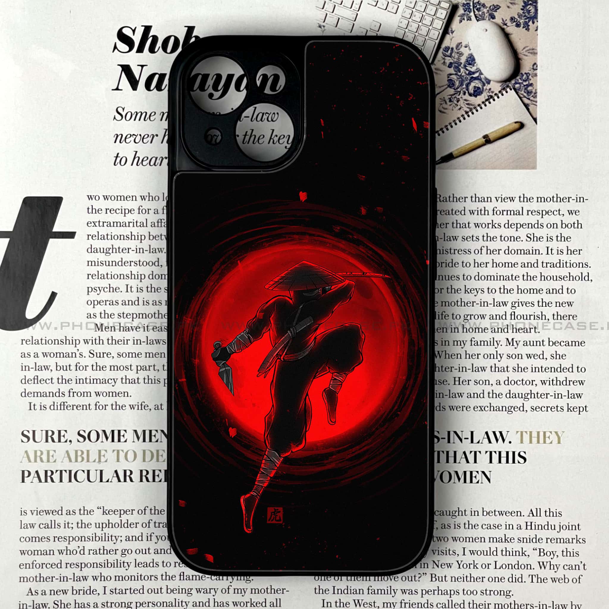 iPhone 13 Mini - Ninja series - Premium Printed Glass soft Bumper shock Proof Case