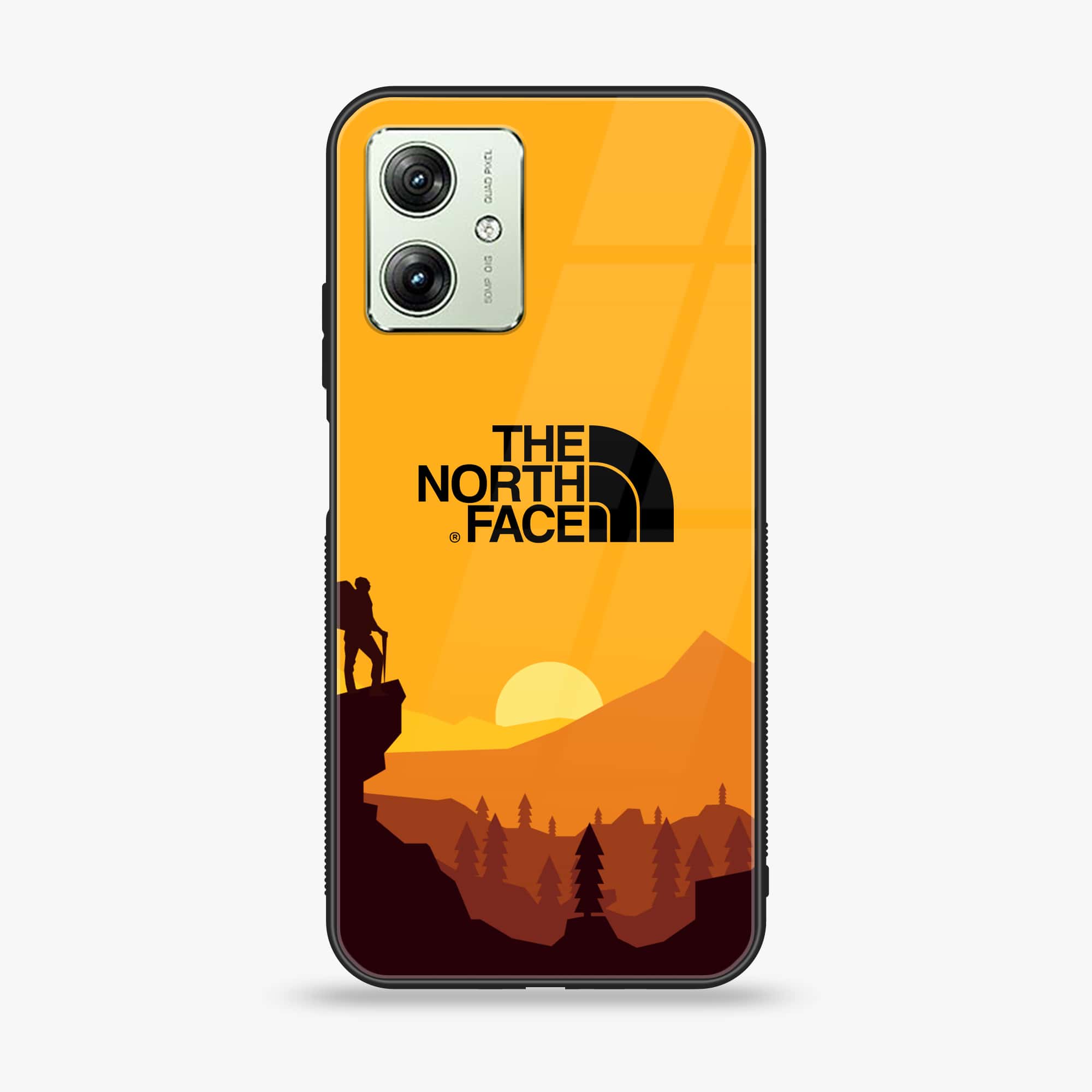 Motorola Moto G54 - The North Face Series - Premium Printed Glass soft Bumper shock Proof Case