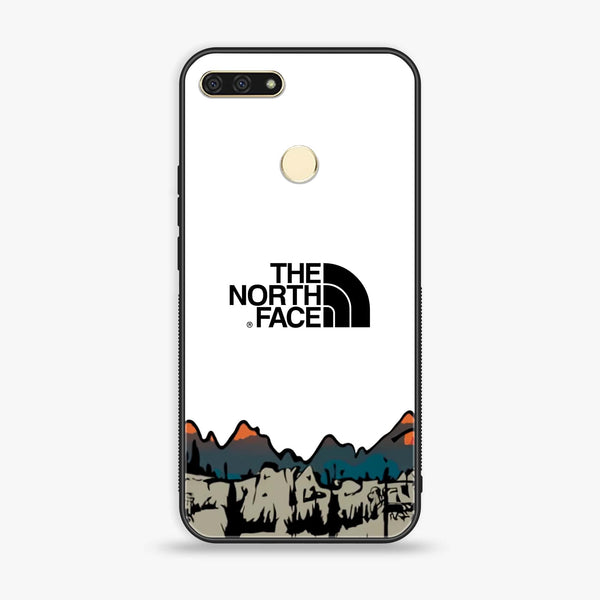 Honor 7A - The North Face Series - Premium Printed Glass soft Bumper shock Proof Case