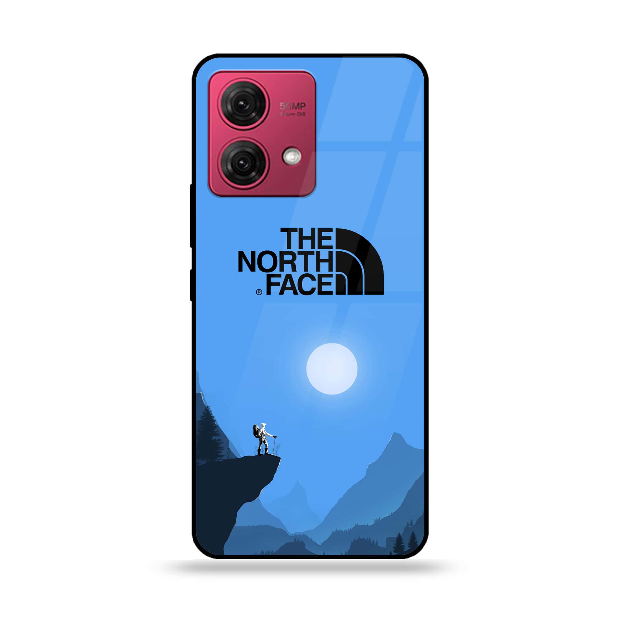 Motorola Moto G84 - The North Face Series - Premium Printed Glass soft Bumper shock Proof Case