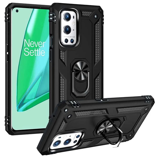 Oneplus 9 Pro 5G Vanguard Military Armor Case with Ring Grip Kickstand