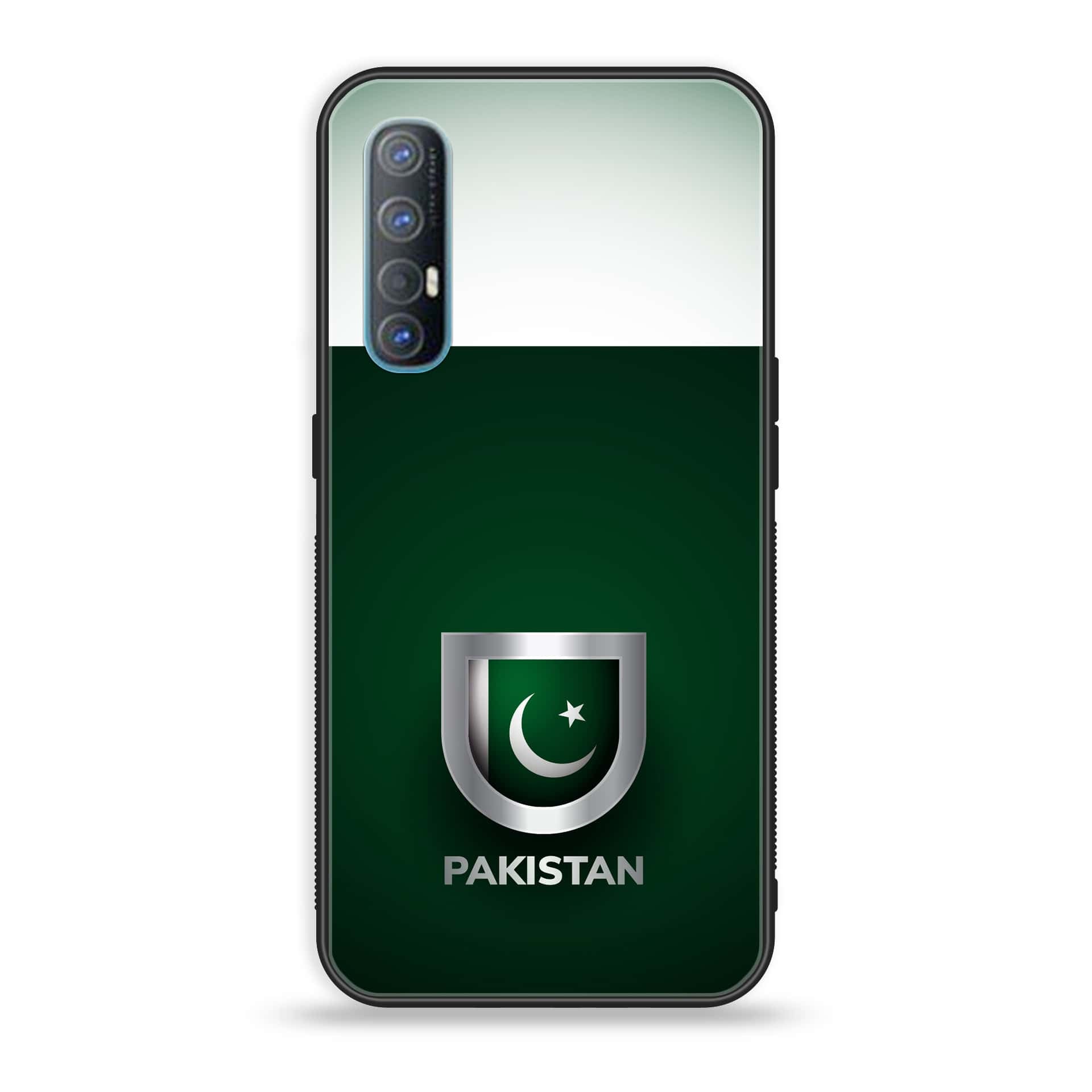 Oppo Find X2 Neo - Pakistani Flag Series - Premium Printed Glass soft Bumper shock Proof Case
