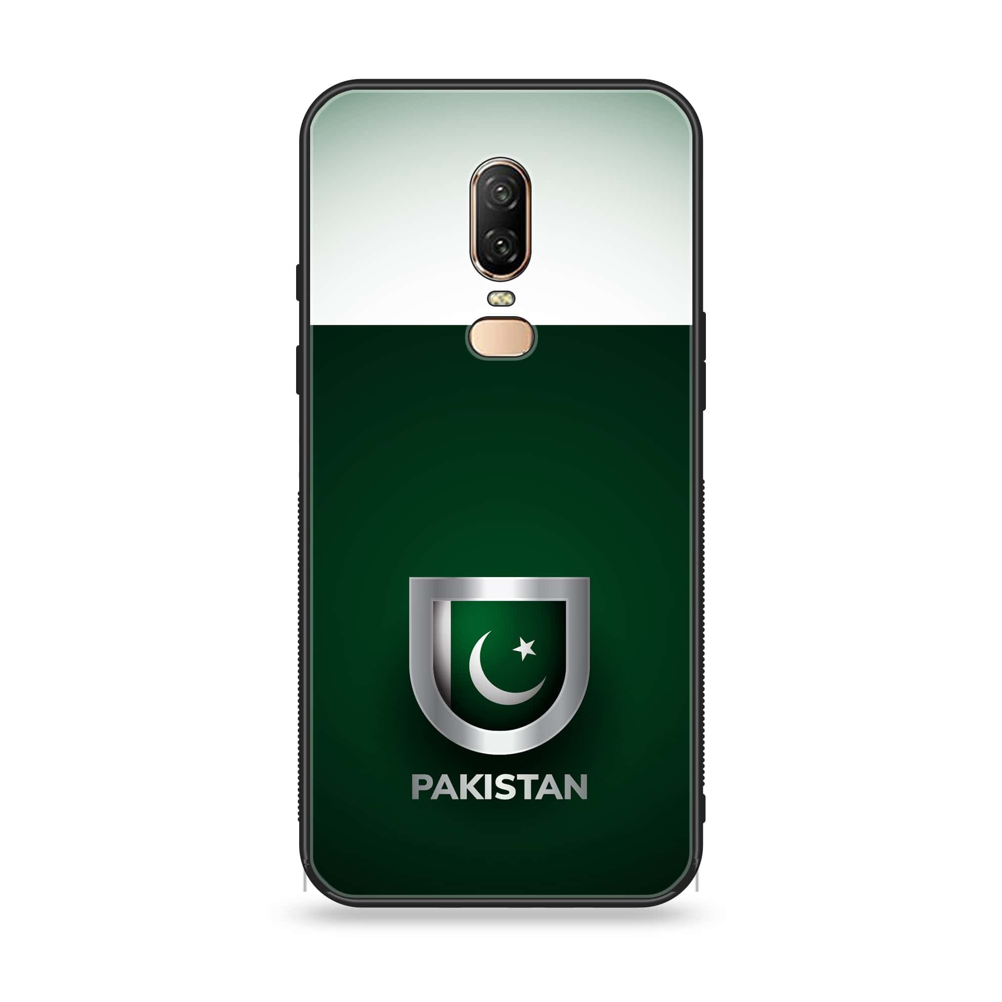OnePlus 6 - Pakistani Flag Series - Premium Printed Glass soft Bumper shock Proof Case