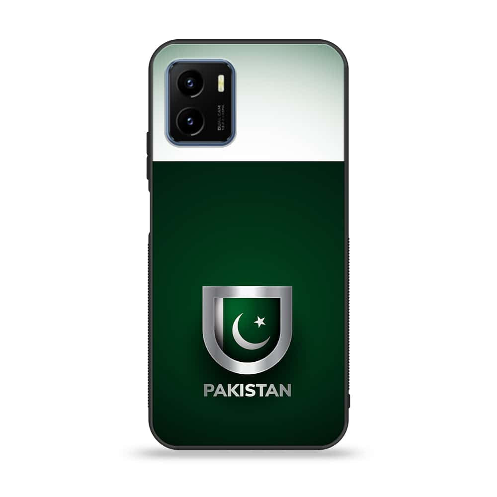 Vivo Y15s Pakistani Flag Series Premium Printed Glass soft Bumper shock Proof Case