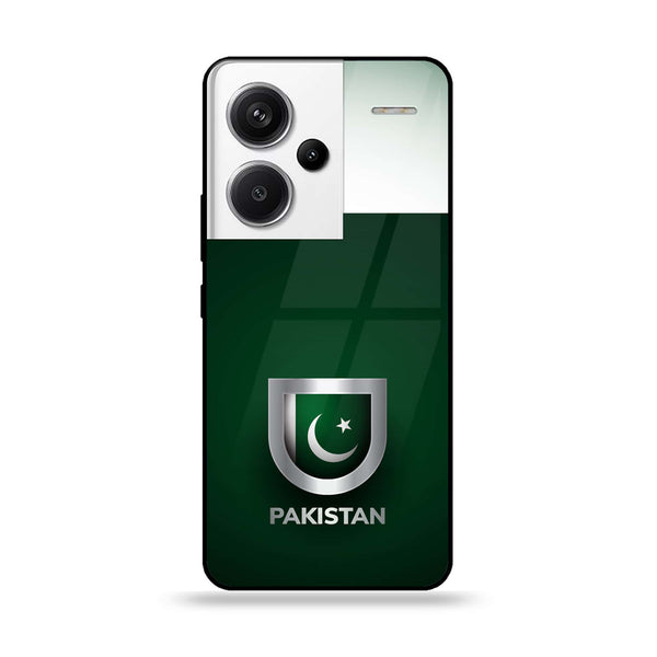 Redmi Note 13 Pro Plus 5G - Pakistani Flag Series - Premium Printed Glass soft Bumper shock Proof Case
