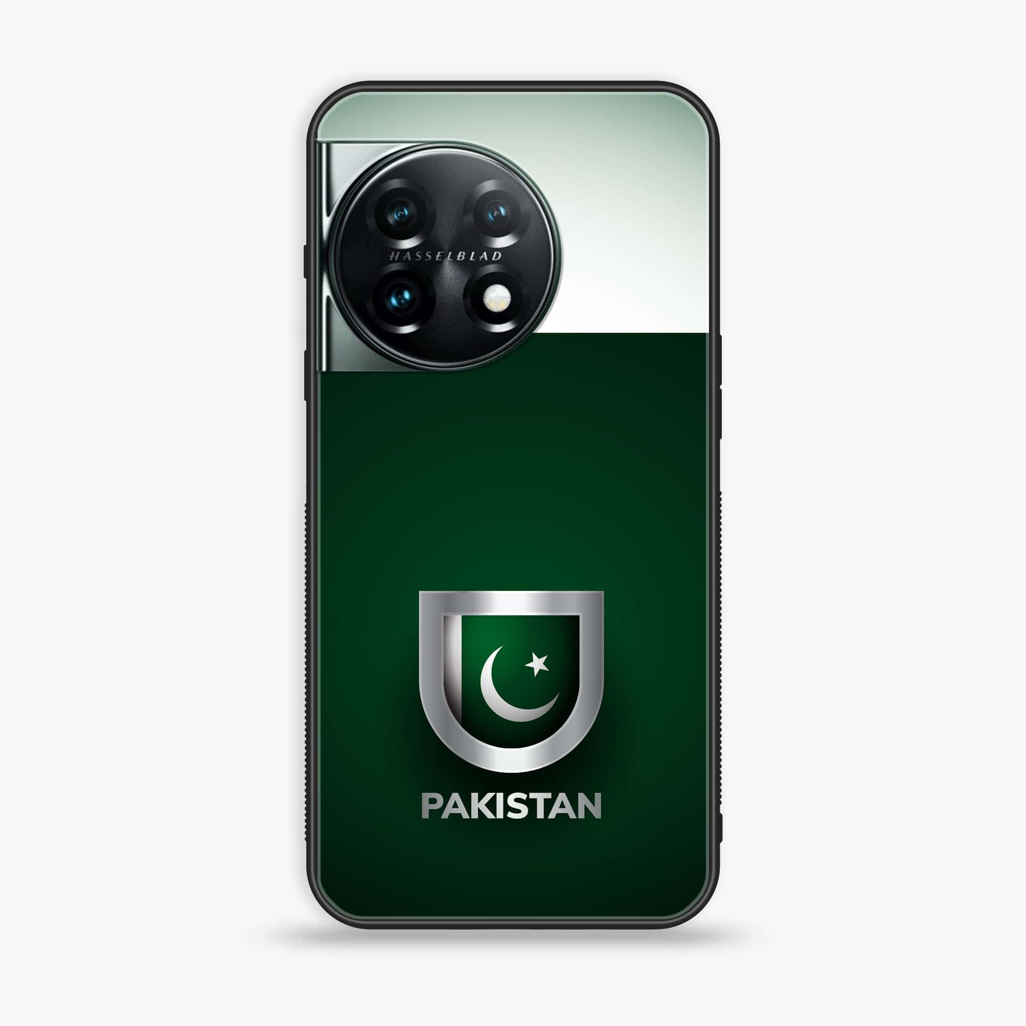OnePlus 11 5G - Pakistani Flag Series - Premium Printed Glass soft Bumper shock Proof Case
