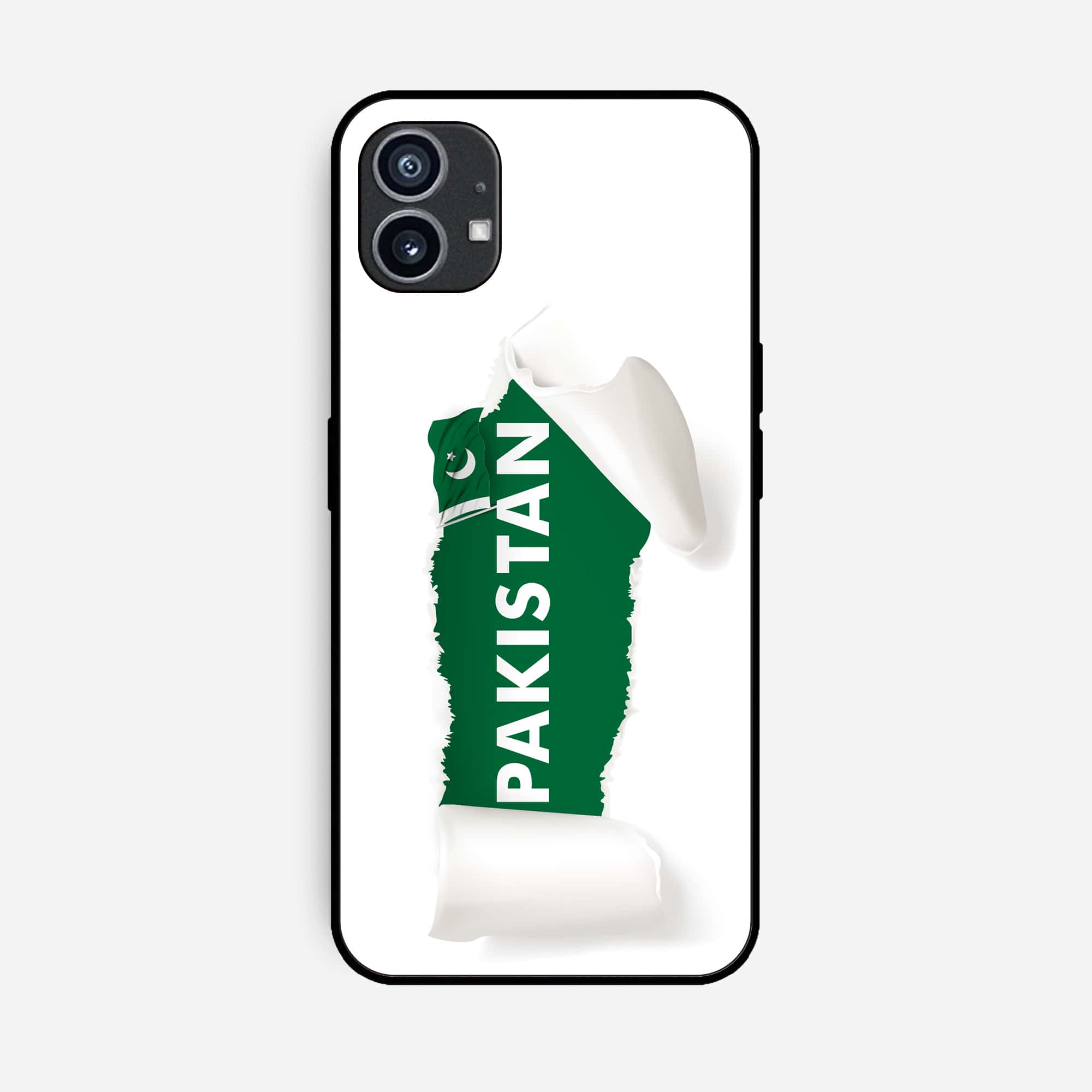 Nothing Phone (1) Pakistani Flag Series Premium Printed Glass soft Bumper shock Proof Case