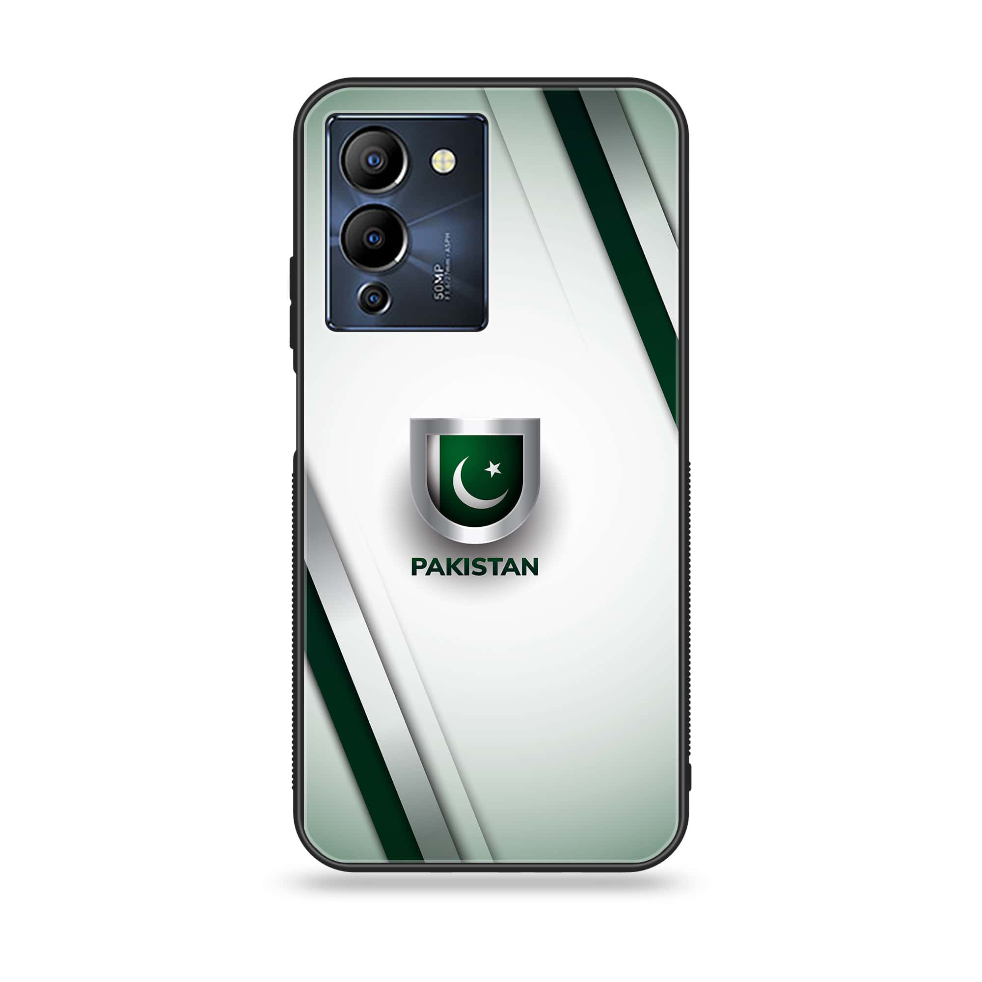 Infinix Note 12 G96 Pakistani Flag Series Premium Printed Glass soft Bumper shock Proof Case