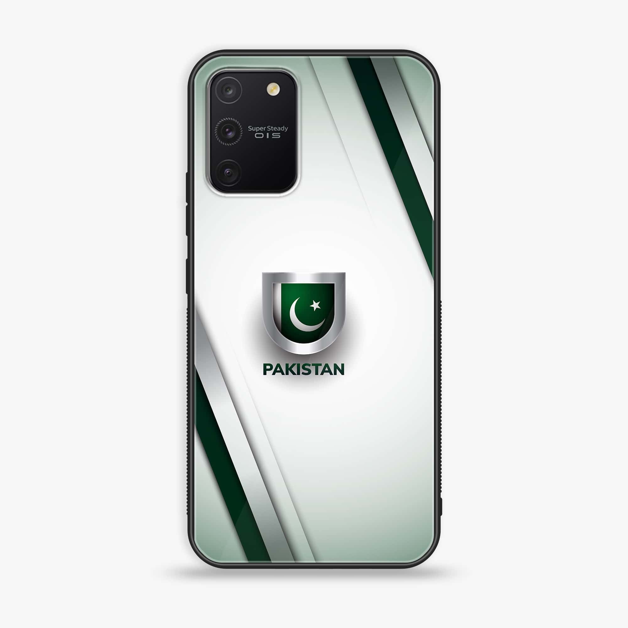 Galaxy S10 Lite - Pakistani Flag Series - Premium Printed Glass soft Bumper shock Proof Case