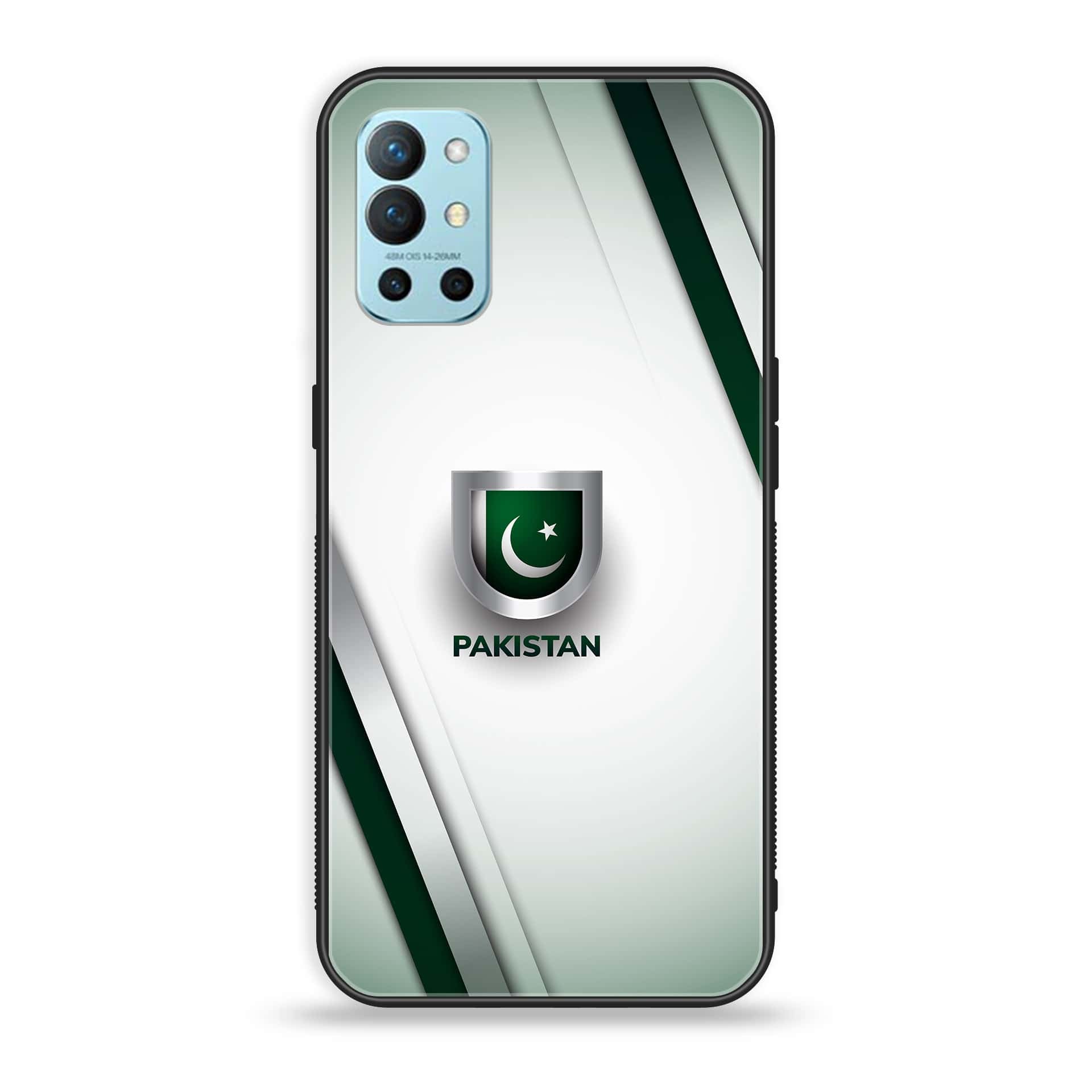OnePlus 9R - Pakistani Flag Series - Premium Printed Glass soft Bumper shock Proof Case