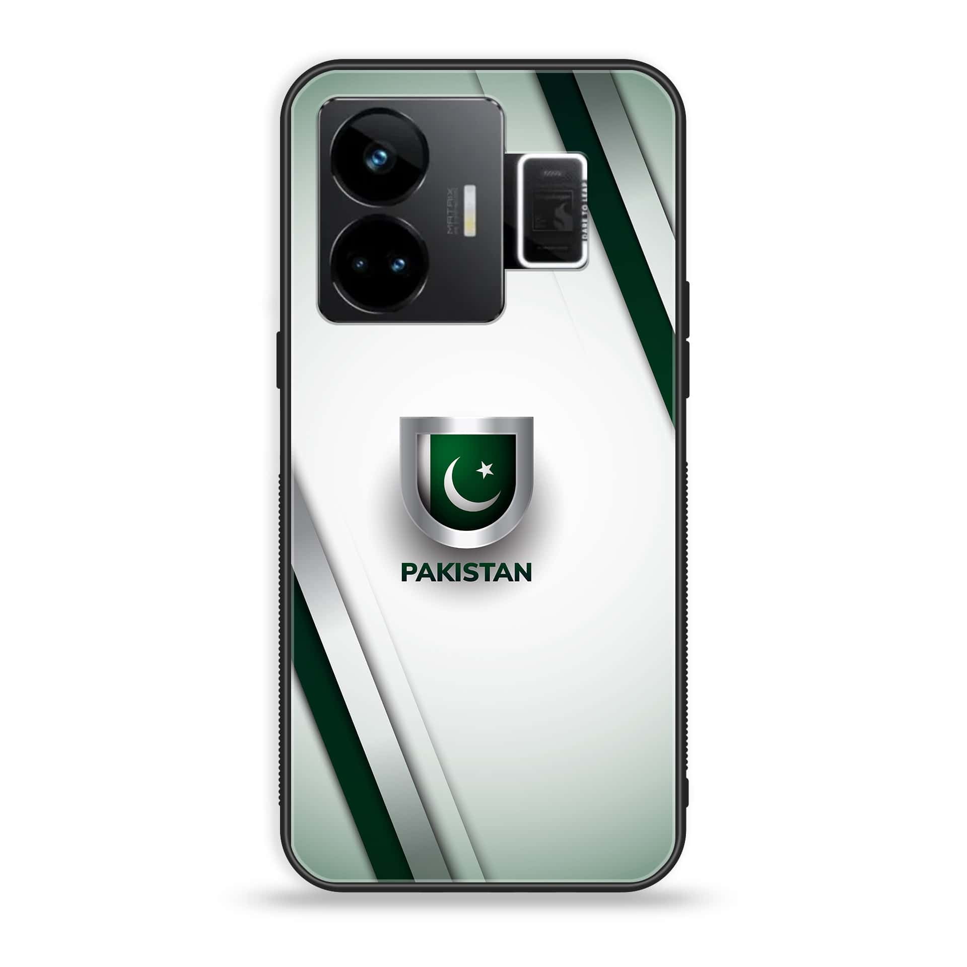 Realme GT3 - Pakistani Flag Series - Premium Printed Glass soft Bumper shock Proof Case