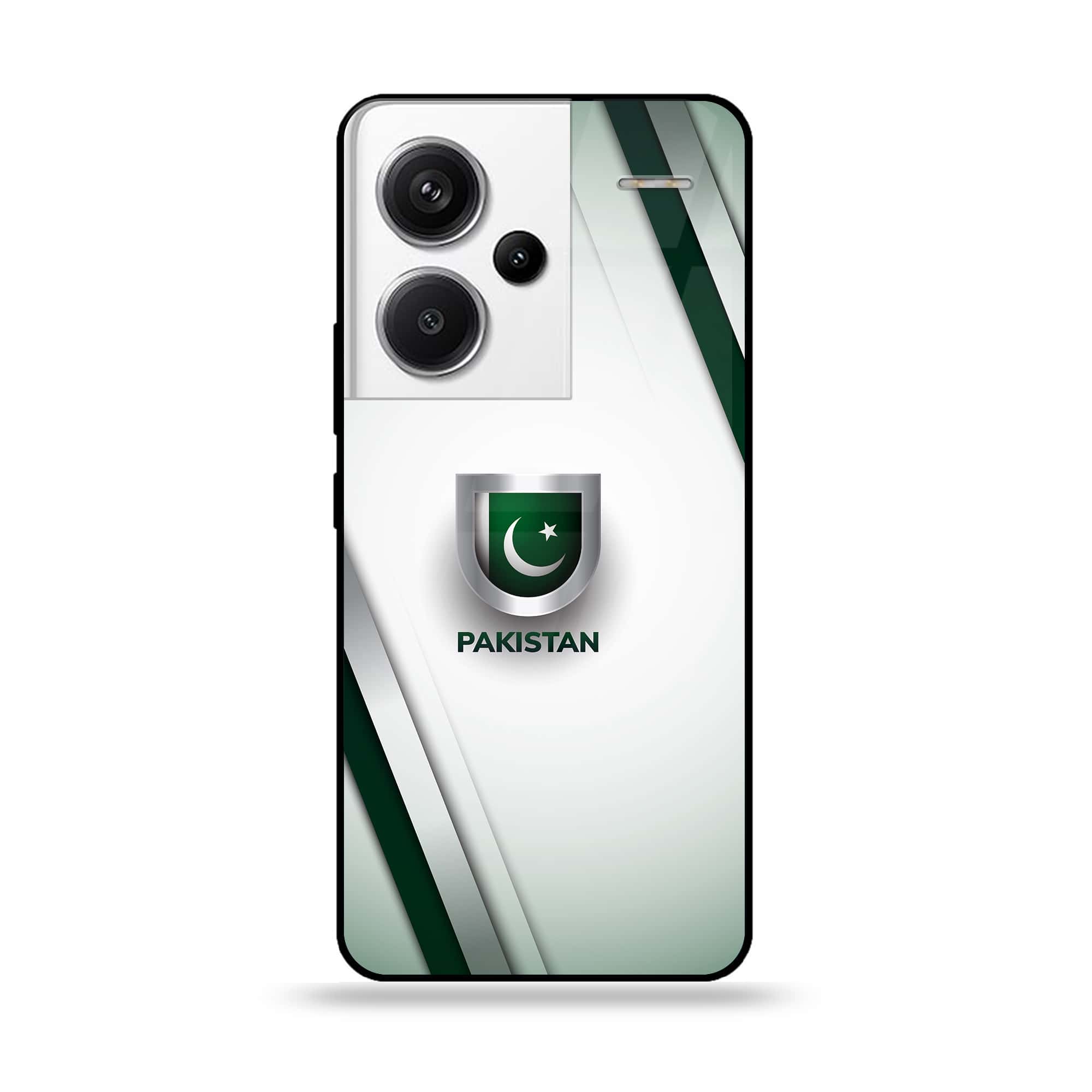 Redmi Note 13 Pro Plus 5G - Pakistani Flag Series - Premium Printed Glass soft Bumper shock Proof Case