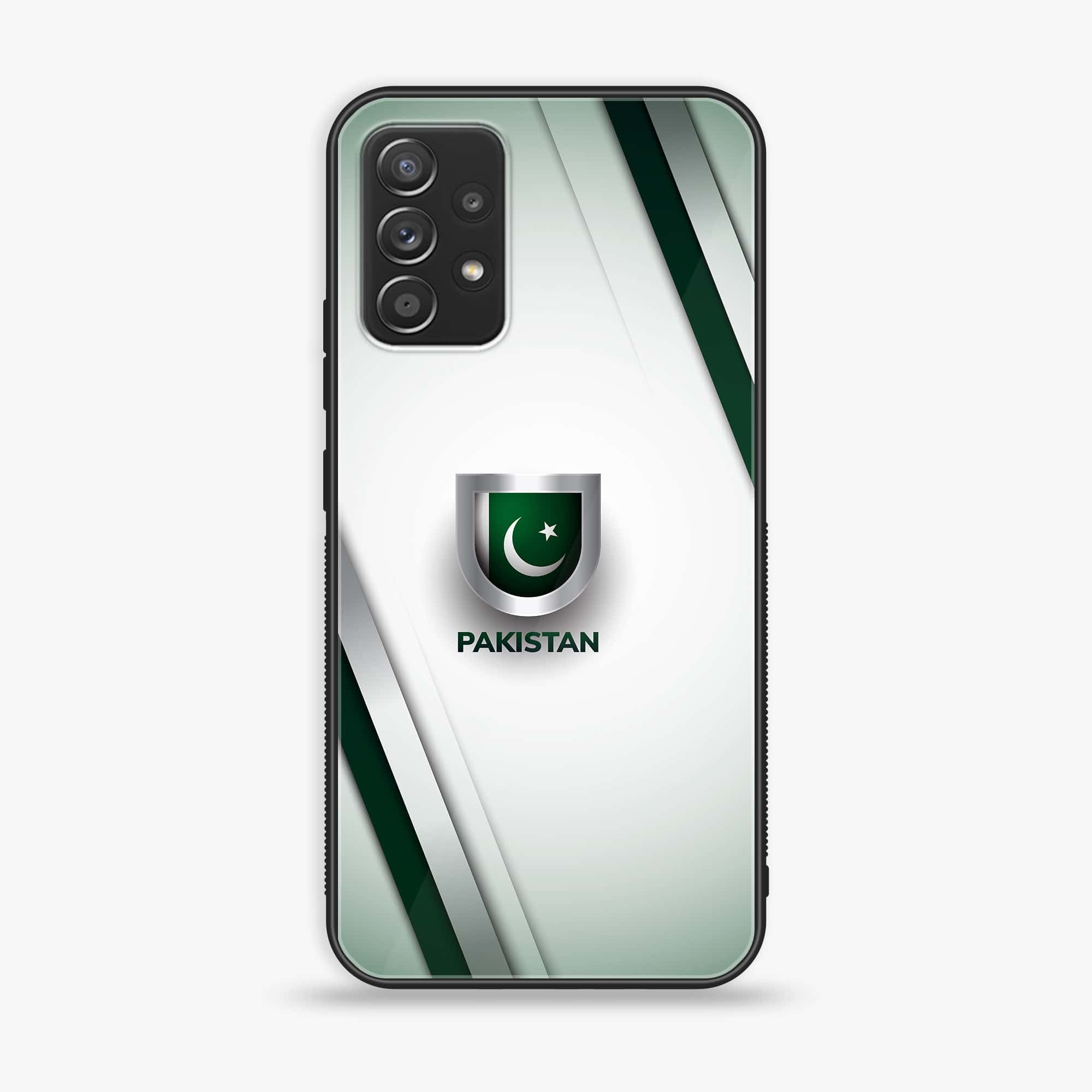 Samsung Galaxy A52s 5G - Pakistani Flag Series - Premium Printed Glass soft Bumper shock Proof Case